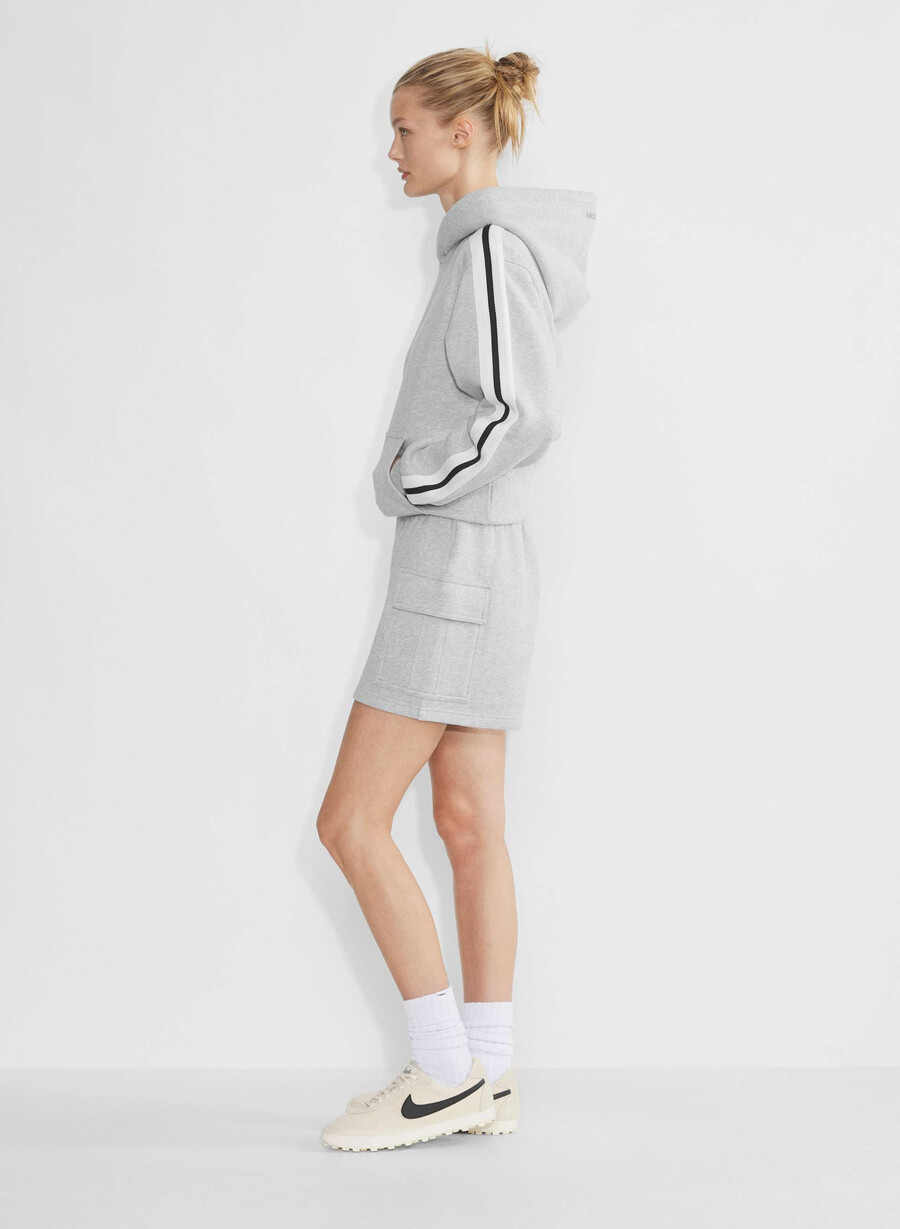 pantaloncini a metà coscia cozy sweatfleece mega cargo heather chrome