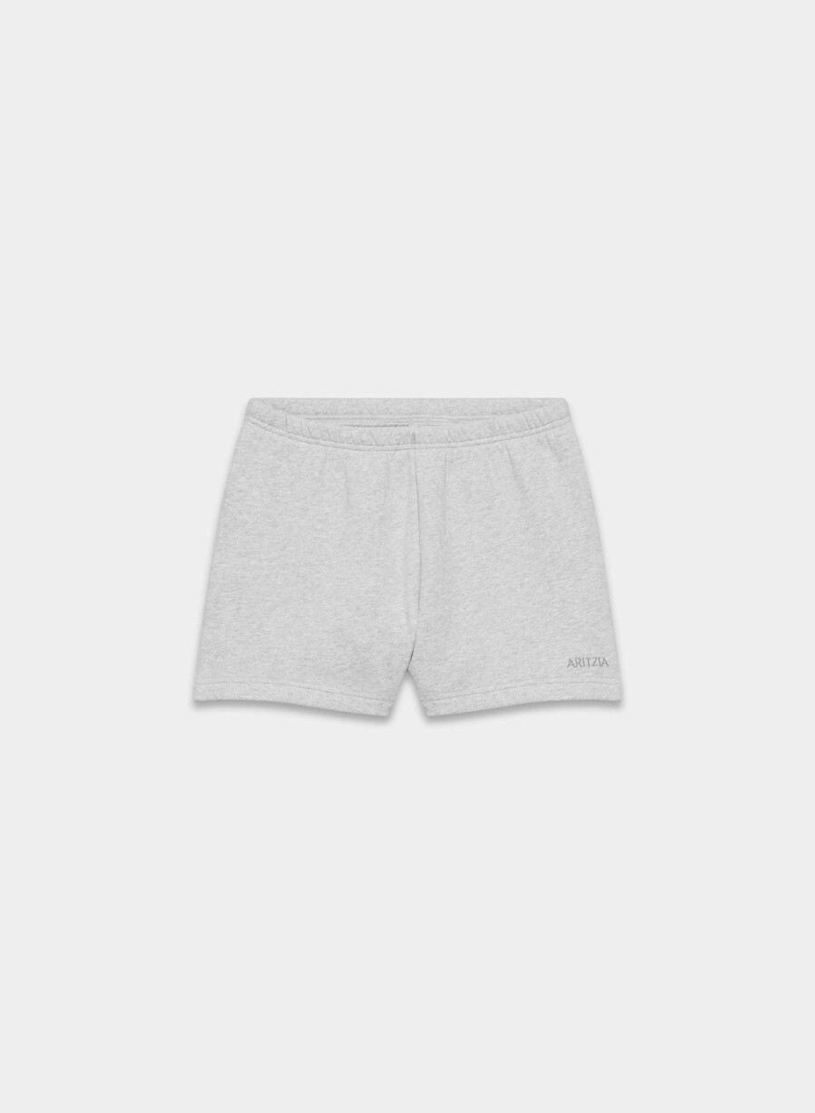 pantaloncini corti a vita alta cozy sweatfleece perfect heather chrome