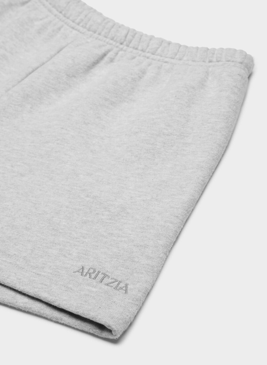 pantaloncini corti a vita alta cozy sweatfleece perfect heather chrome