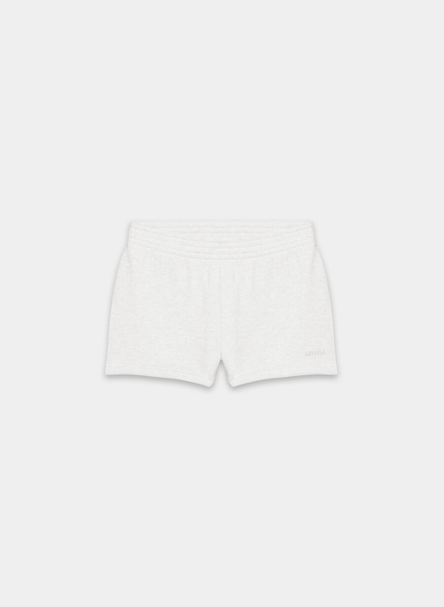 pantaloncini in felpa perfect micro cozy sweatfleece heather cloud white