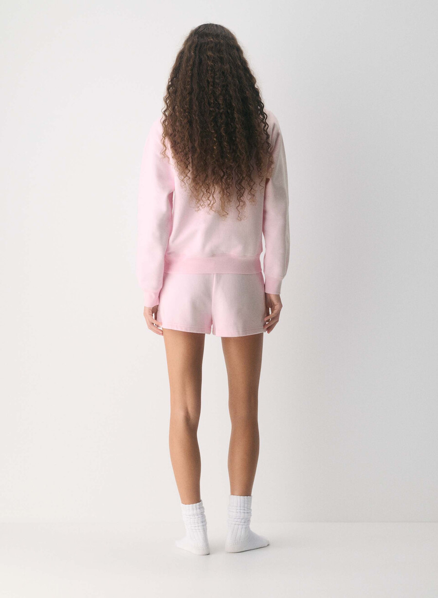 pantaloncini corti in felpa perfect micro villa pink