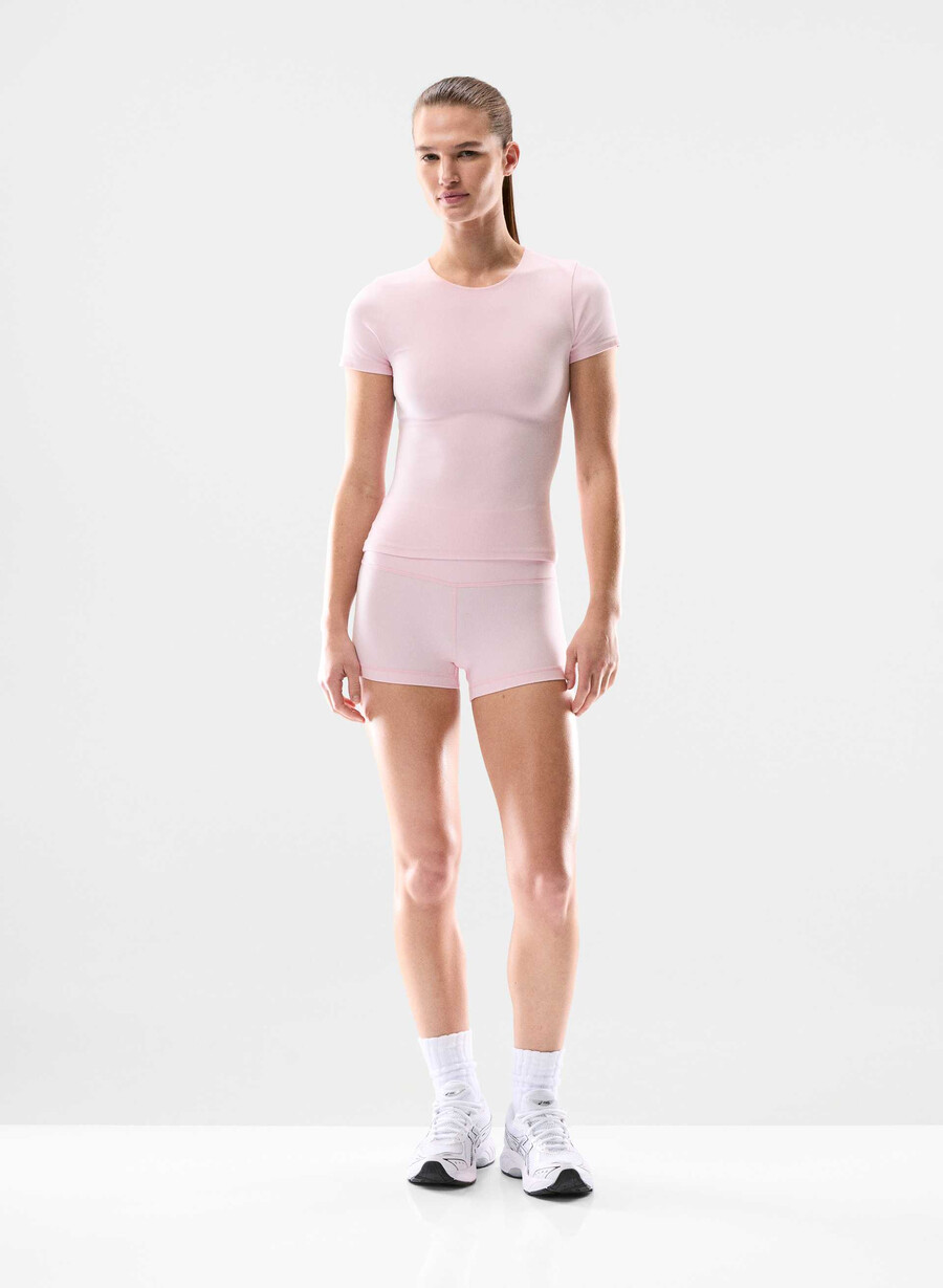 butter cheeky hi-rise 3 short villa pink