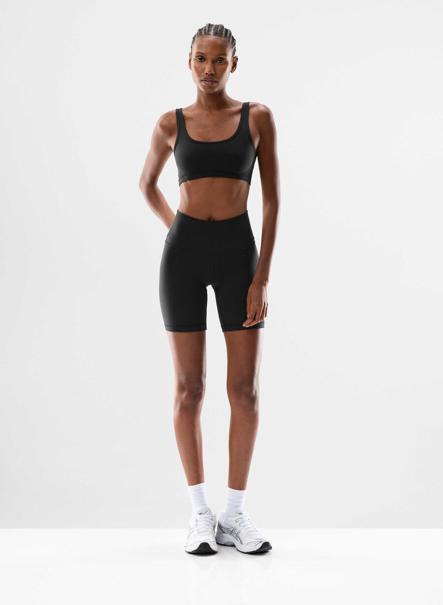 butter cheeky hi-rise 7 short nero