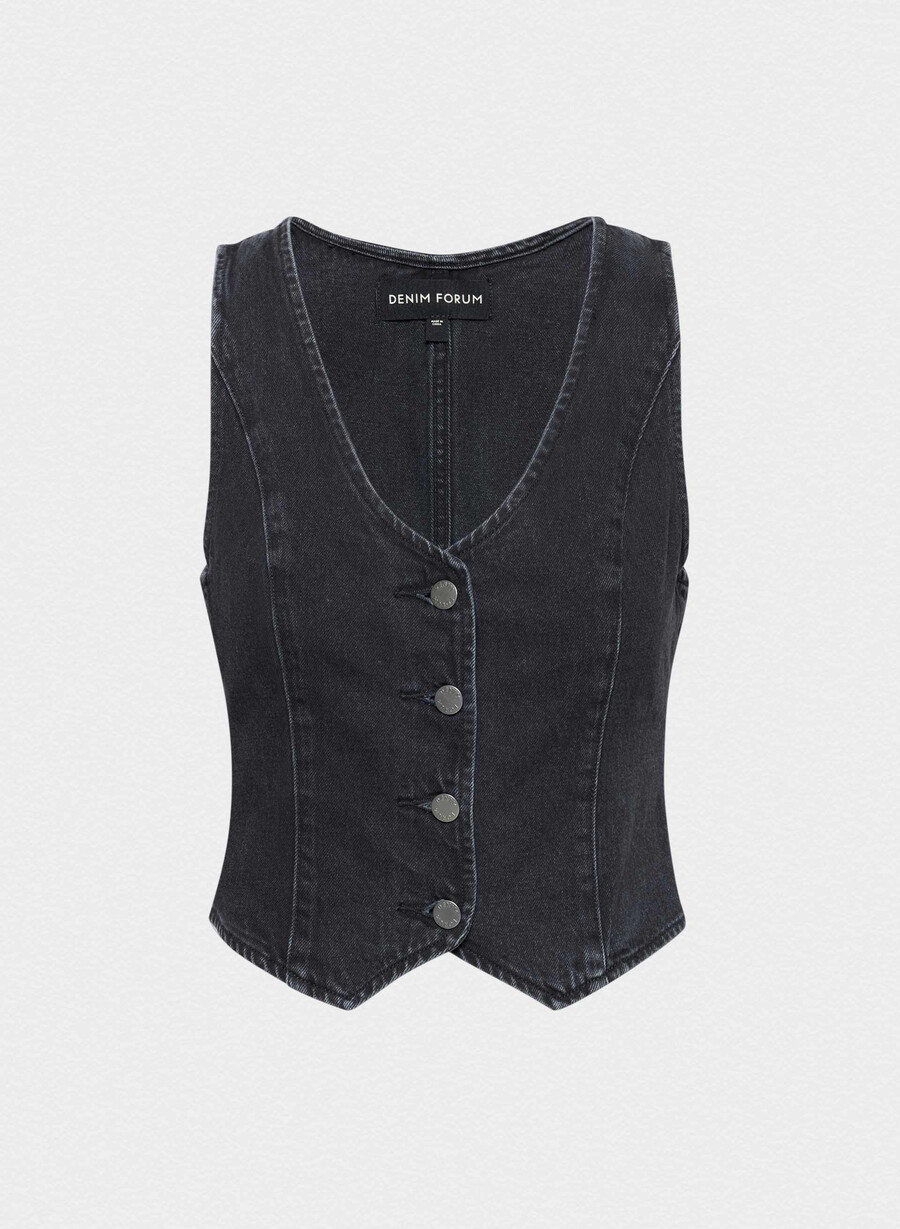 denim forum il gilet in denim mia degli anni 90 eyeliner nero