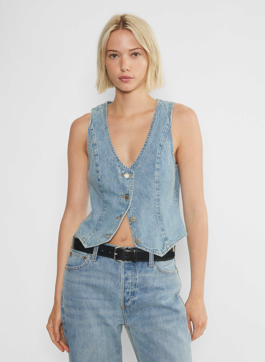 denim forum il gilet in denim mia degli anni 90 7 yrs bleu taboo