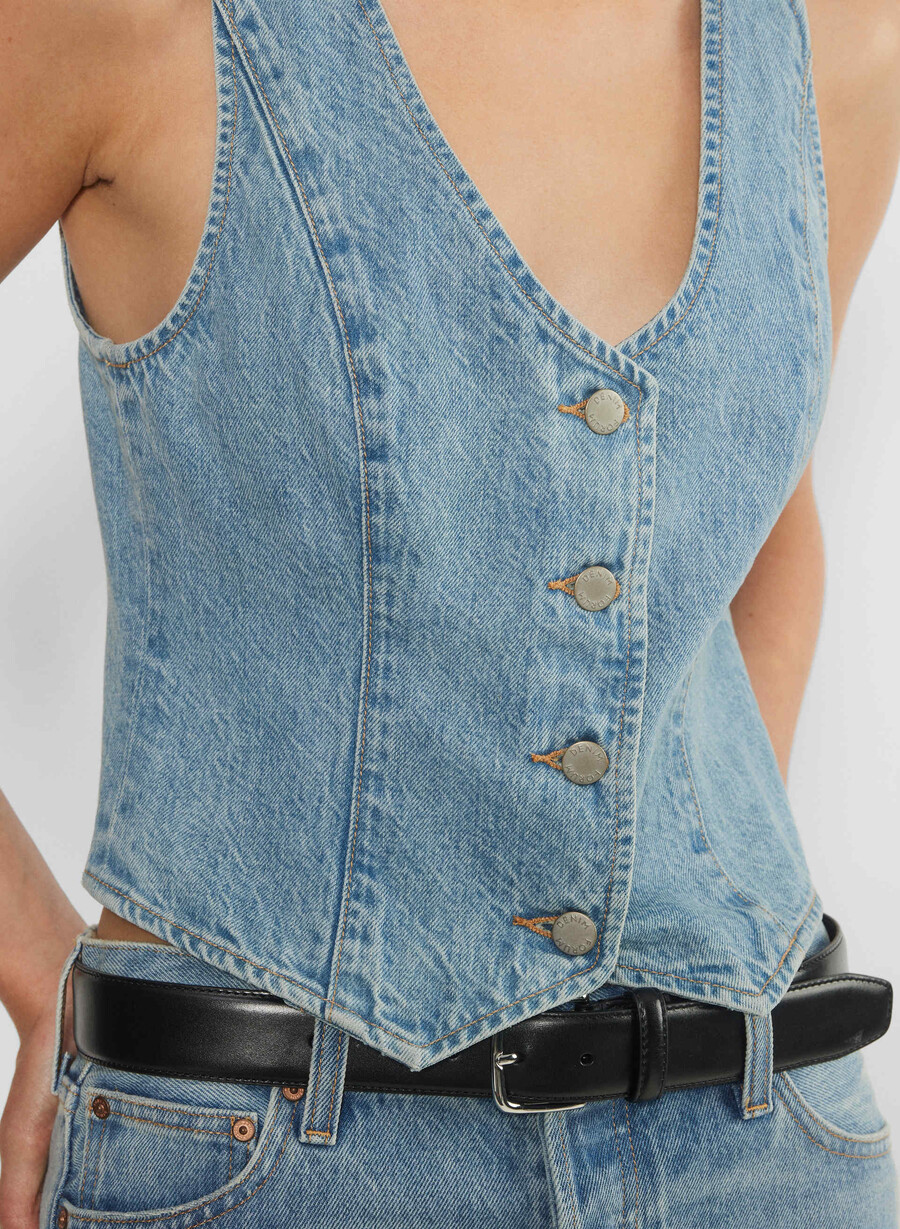 denim forum il gilet in denim mia degli anni 90 7 yrs bleu taboo