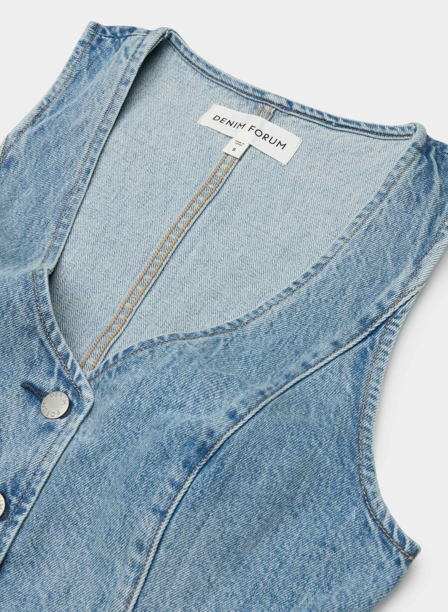 denim forum il gilet in denim mia degli anni 90 7 yrs bleu taboo