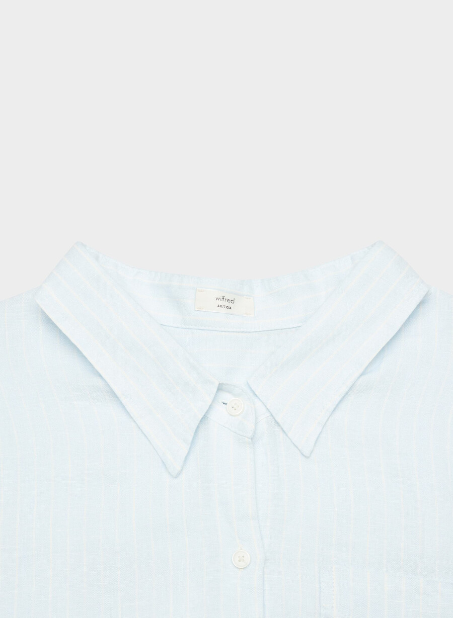 camicia in lino rilassata reminisce mtchl strp vla bl o