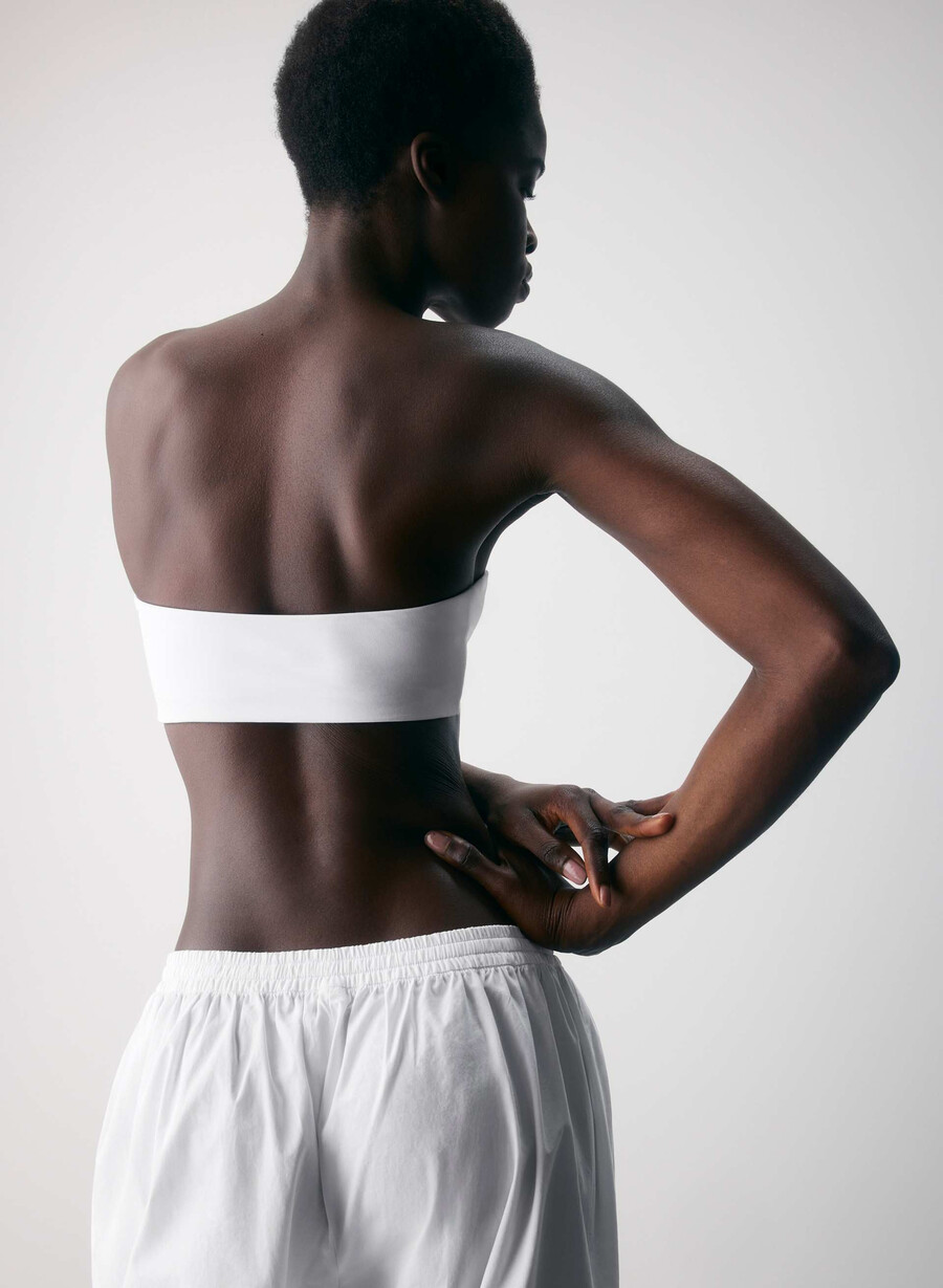 top a fascia original contour sublime bianco brillante