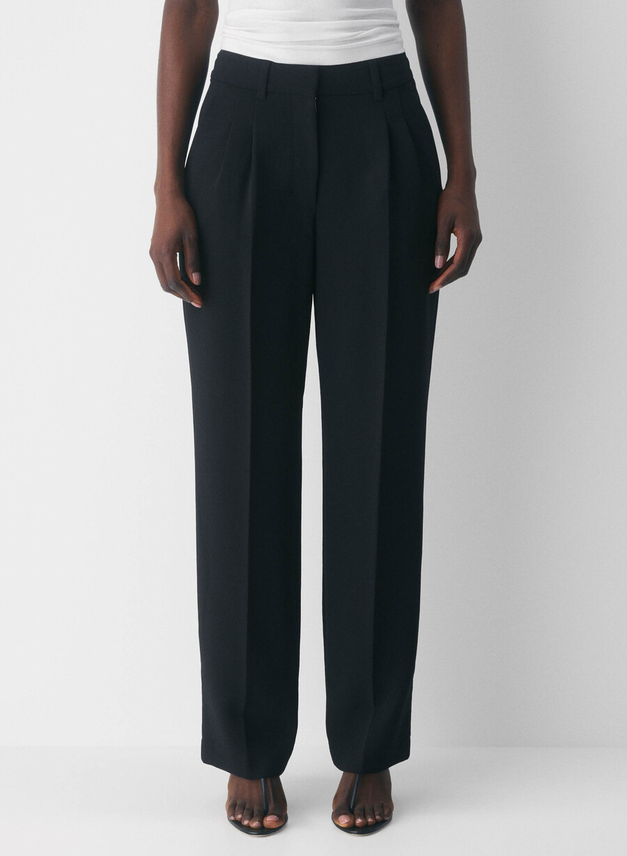 the effortless pant curve-fit - crepette nero