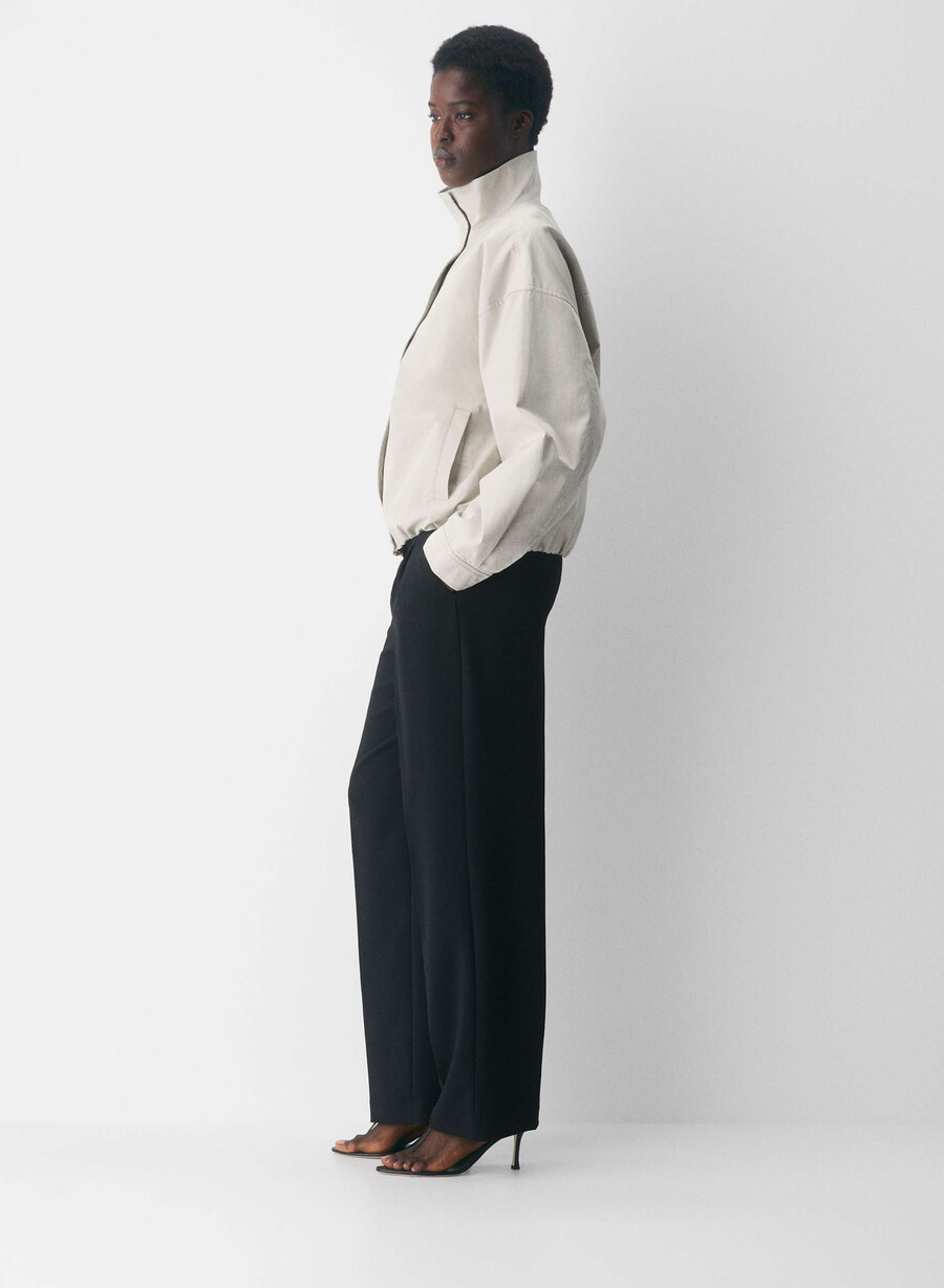 the effortless pant curve-fit - crepette nero