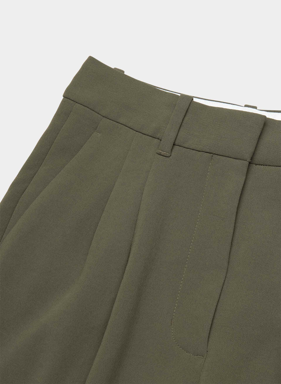 the effortless pant curve-fit - crepette dark olive