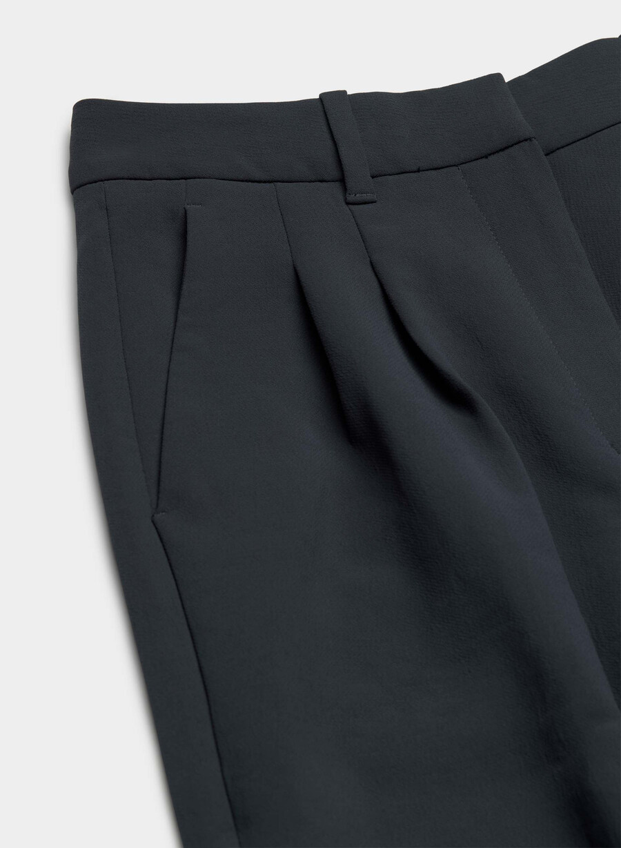 the effortless pant curve-fit - crepette dark navy