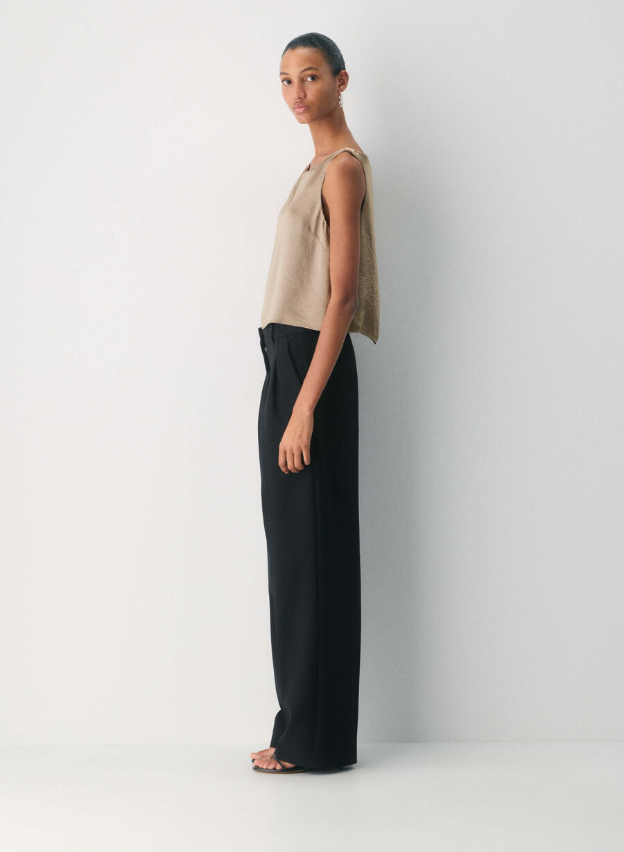 cunning satin top betulla chiara