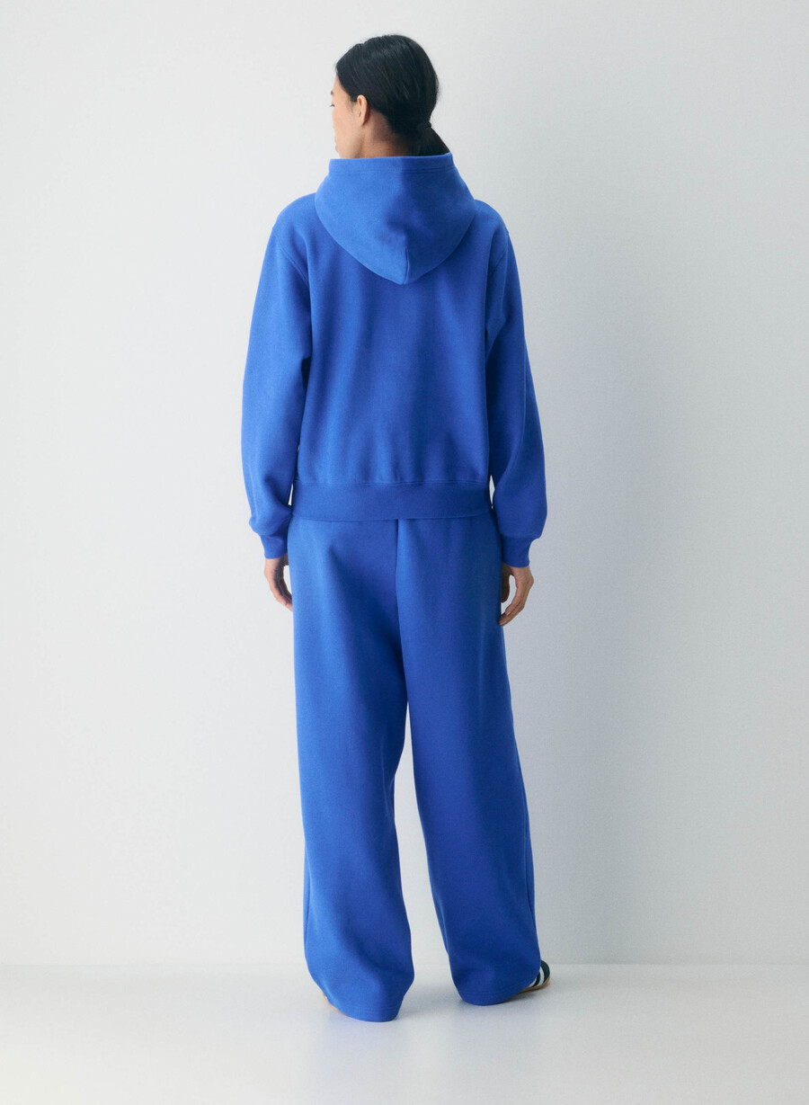 felpa con cappuccio cozy sweatfleece perfect jazz blue lght brch