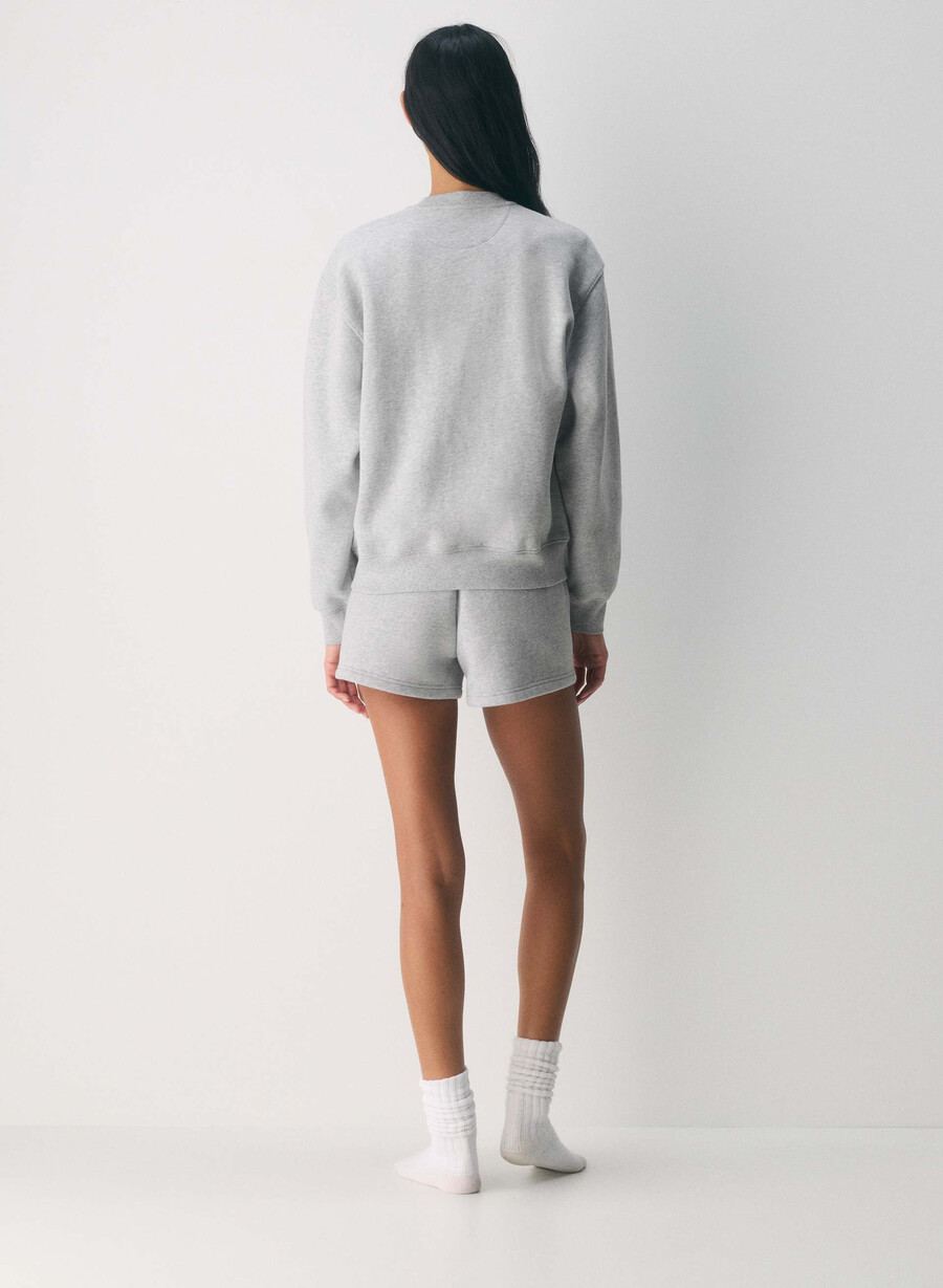 felpa con cappuccio perfect crew cozy sweatfleece h chrome light birch