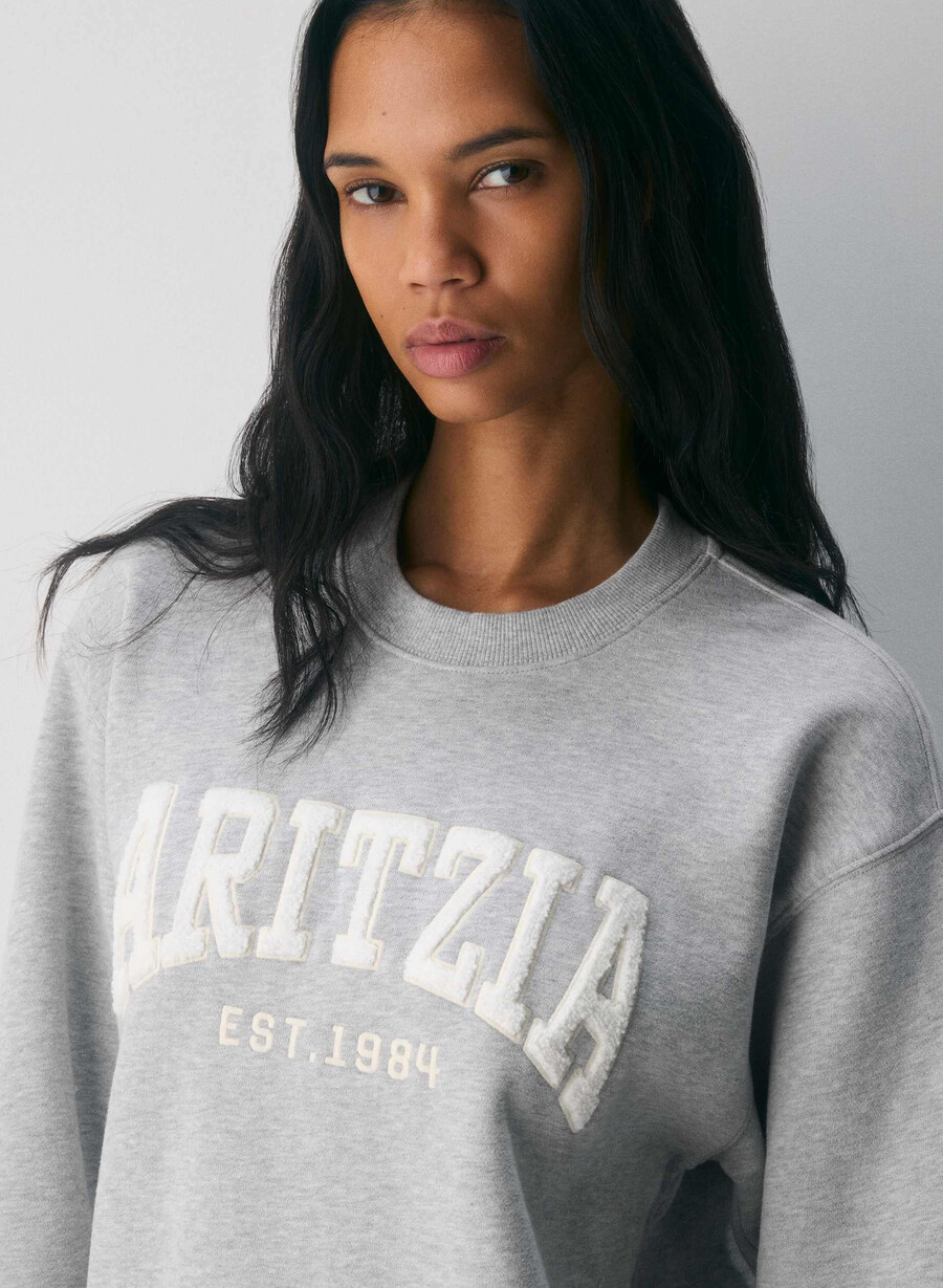 felpa con cappuccio perfect crew cozy sweatfleece h chrome light birch