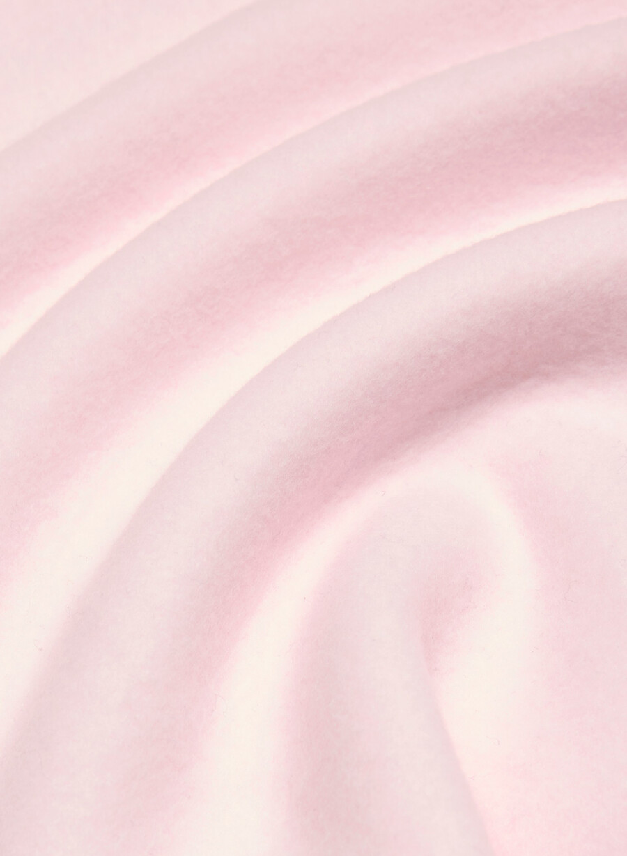 felpa con cappuccio perfect crew in pile accogliente villa pink white