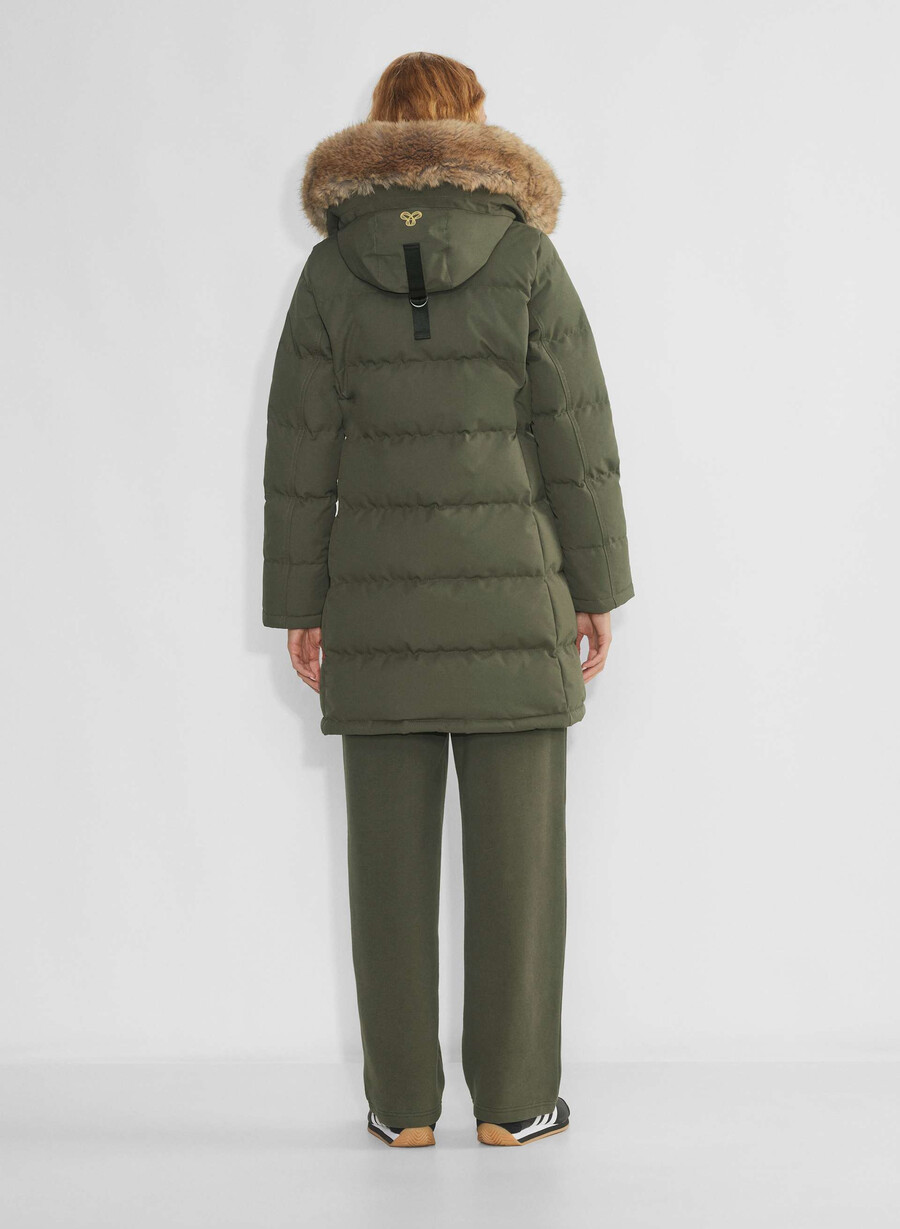 the powder parka - coldstop dark olive