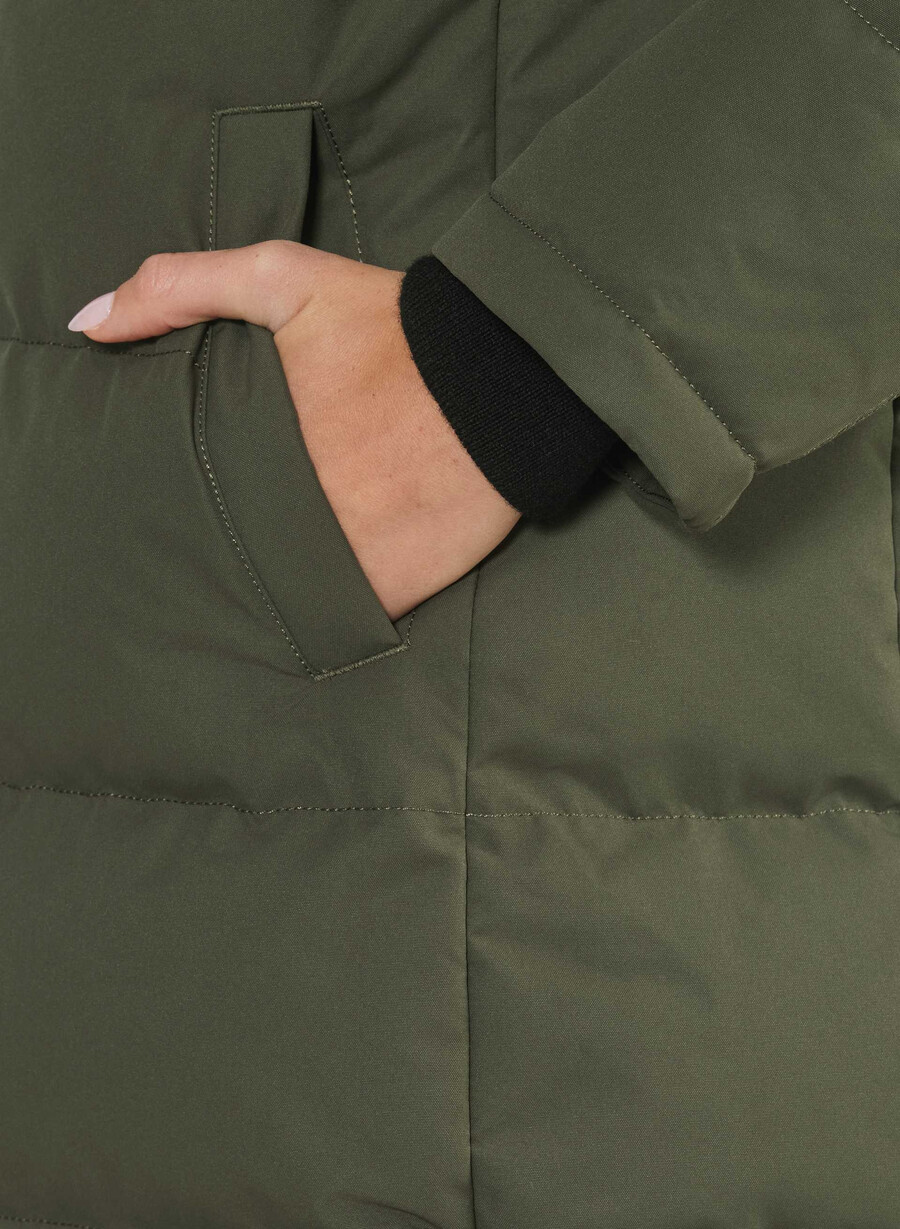 the powder parka - coldstop dark olive