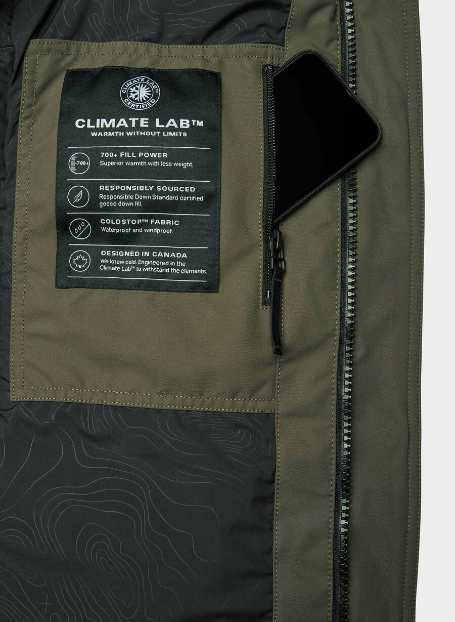 the powder parka - coldstop dark olive