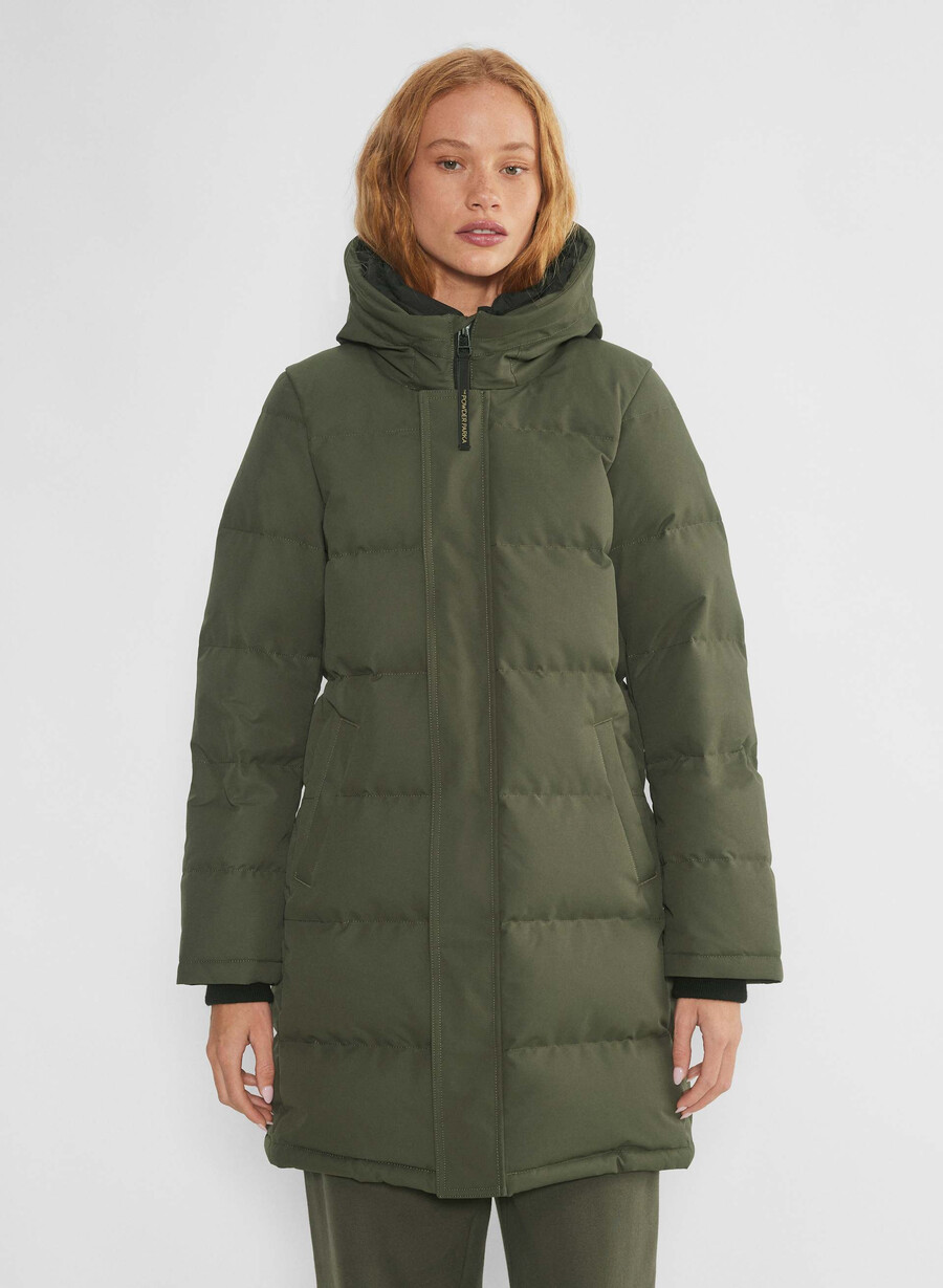the powder parka - coldstop dark olive