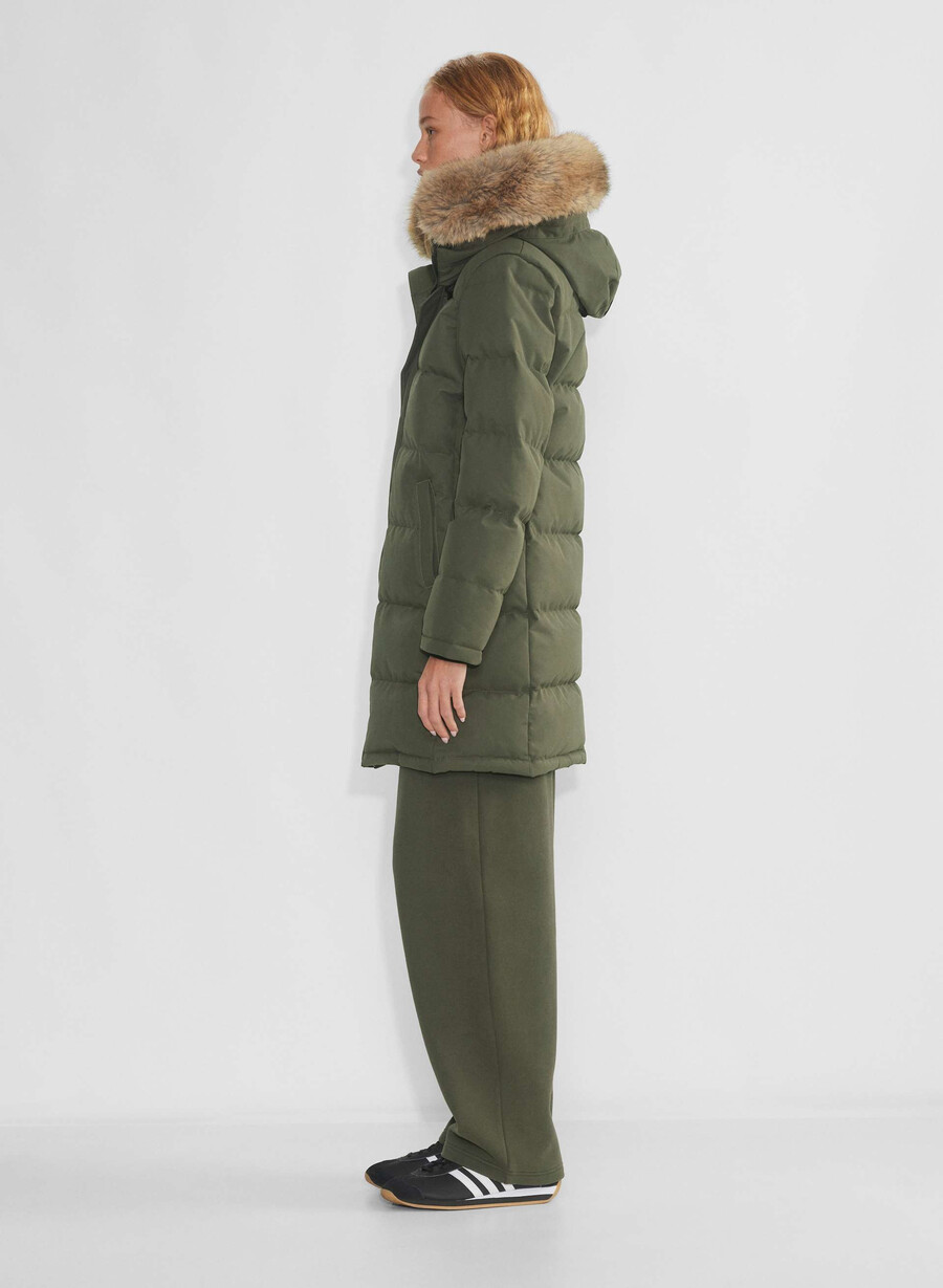 the powder parka - coldstop dark olive