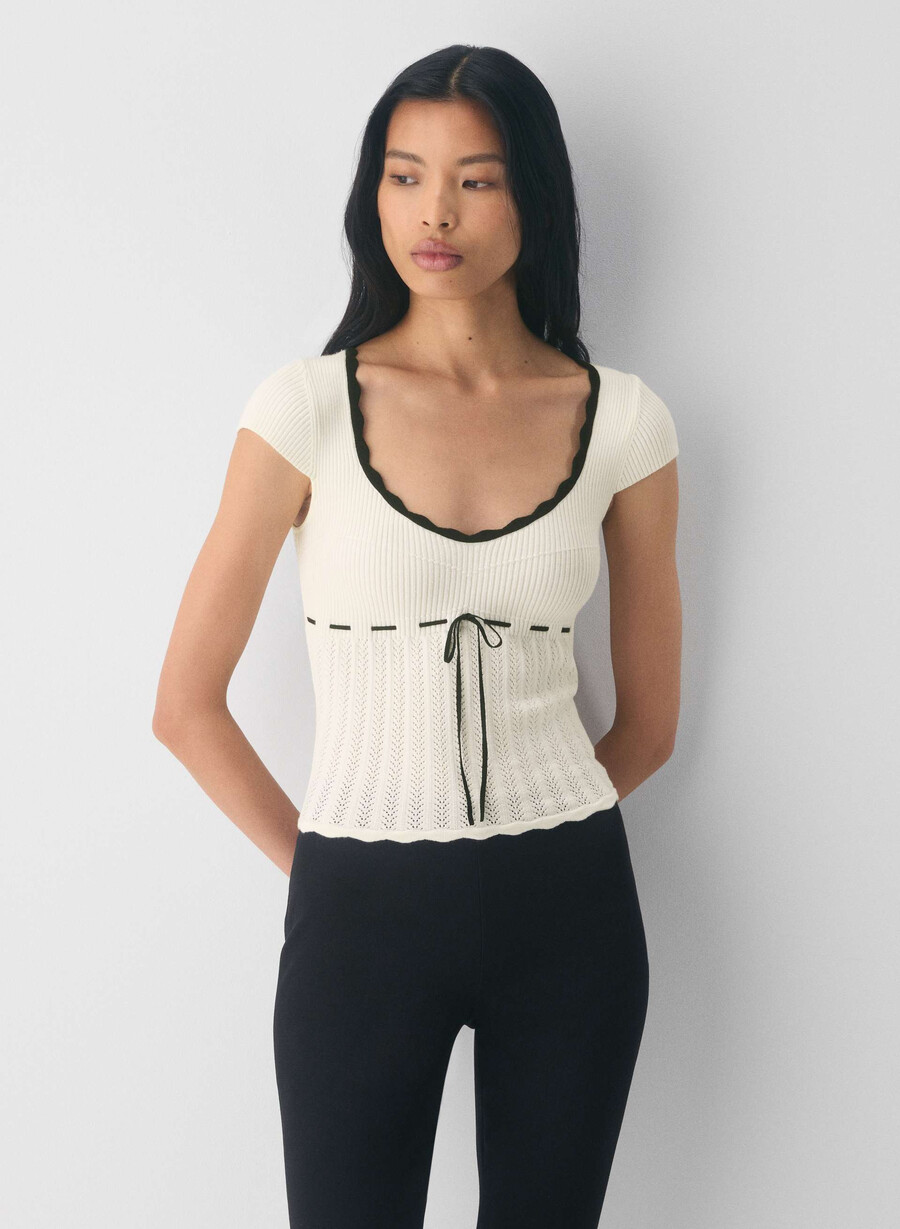 maglione soloist - wonder yarn betulla chiaranero