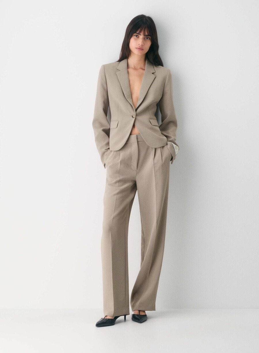 blazer etiquette - crepette nomad taupe