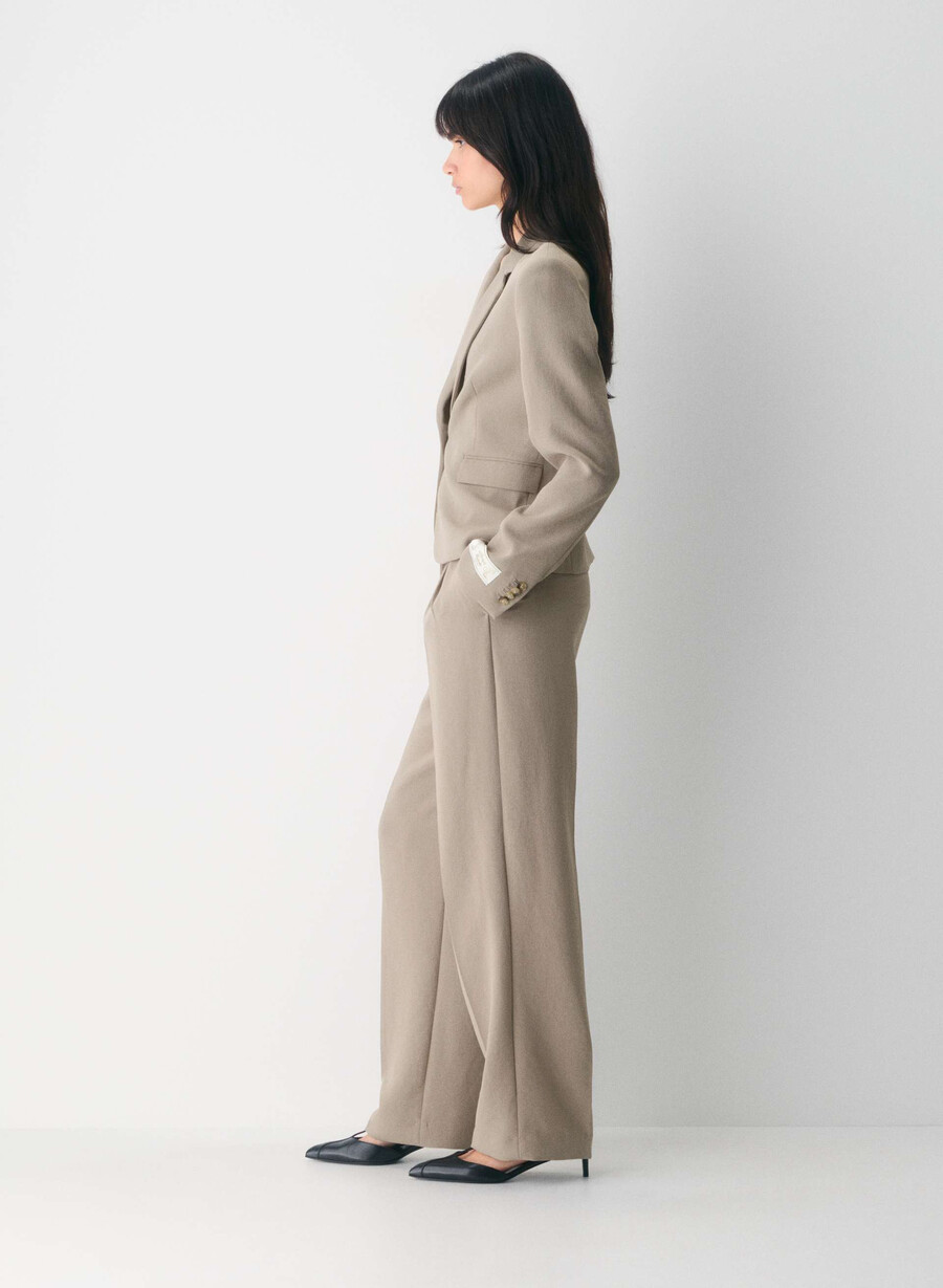 blazer etiquette - crepette nomad taupe