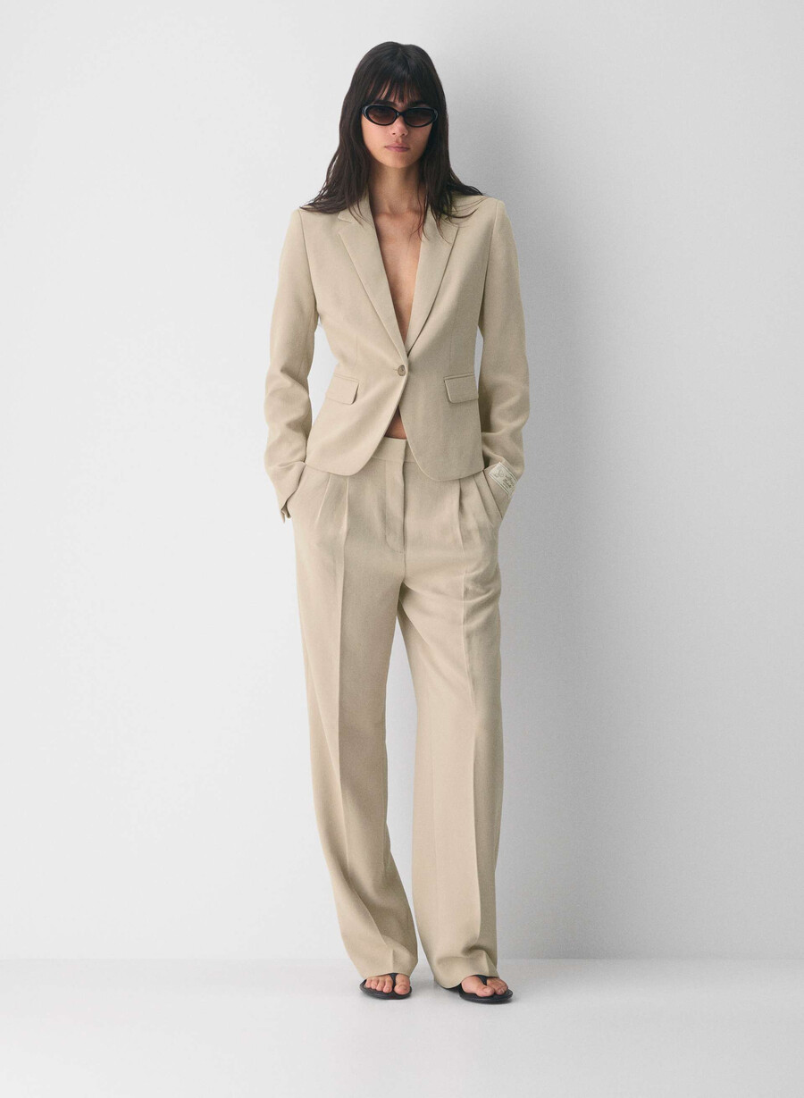 giacca etiquette - crepette marcona beige