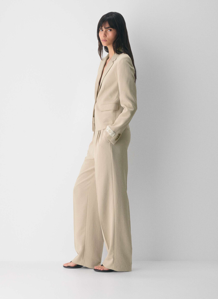 giacca etiquette - crepette marcona beige