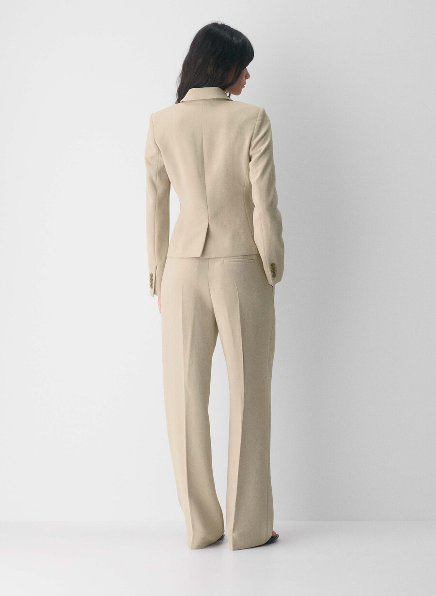 giacca etiquette - crepette marcona beige