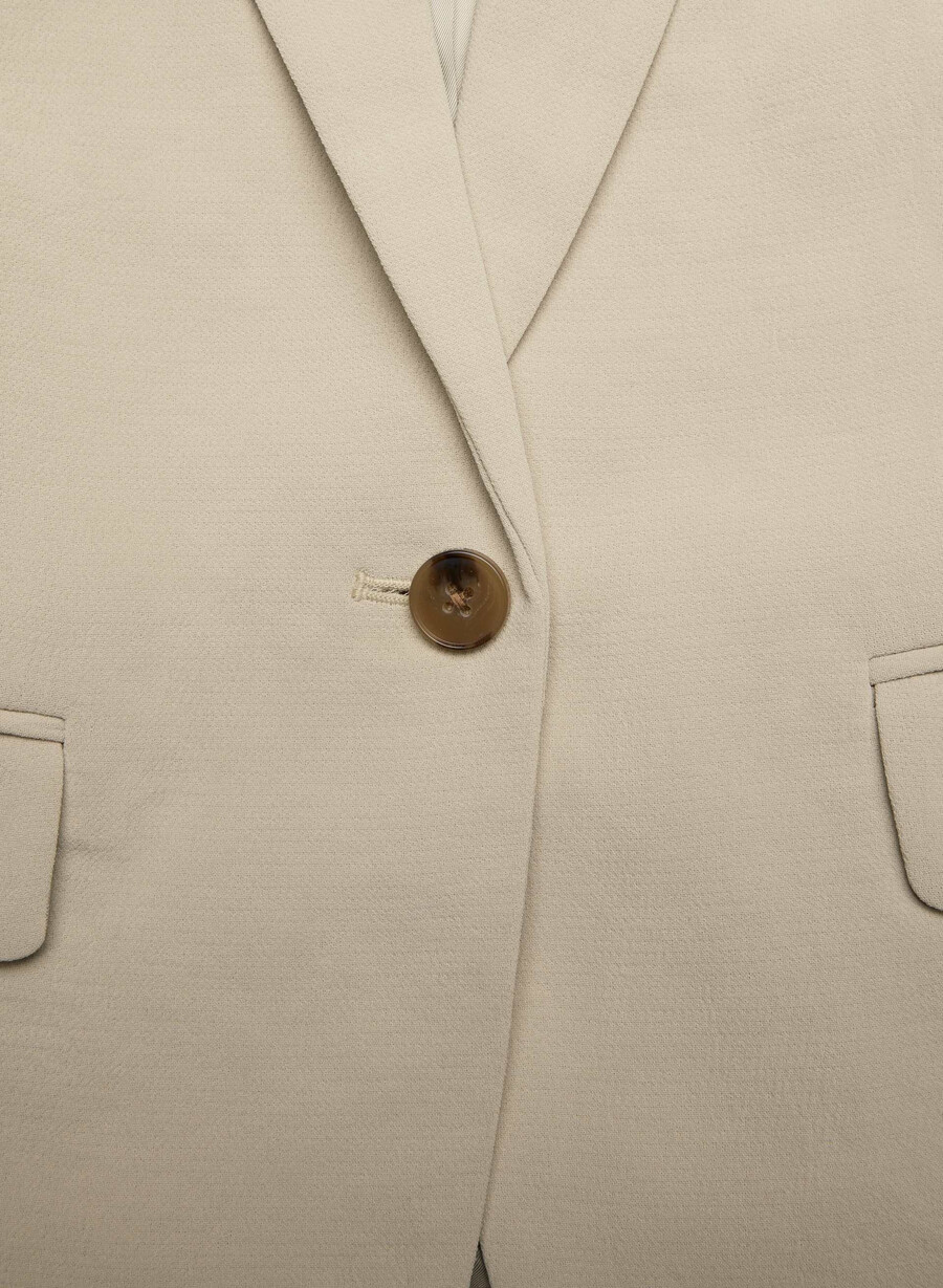 giacca etiquette - crepette marcona beige