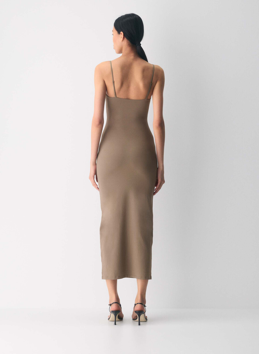abito lungo canotta originale contour summon folio brown