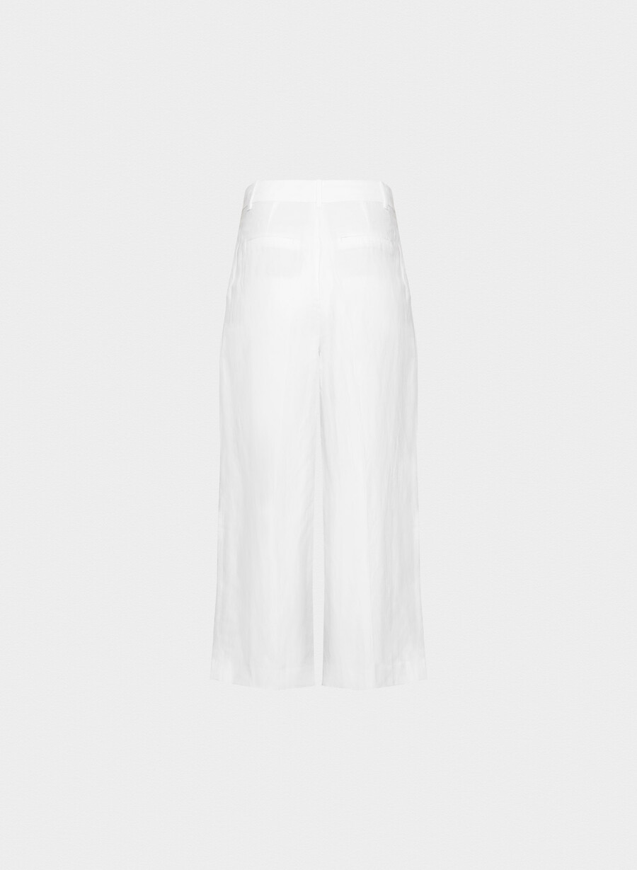 the effortless pant cropped - cruiselinen bianco