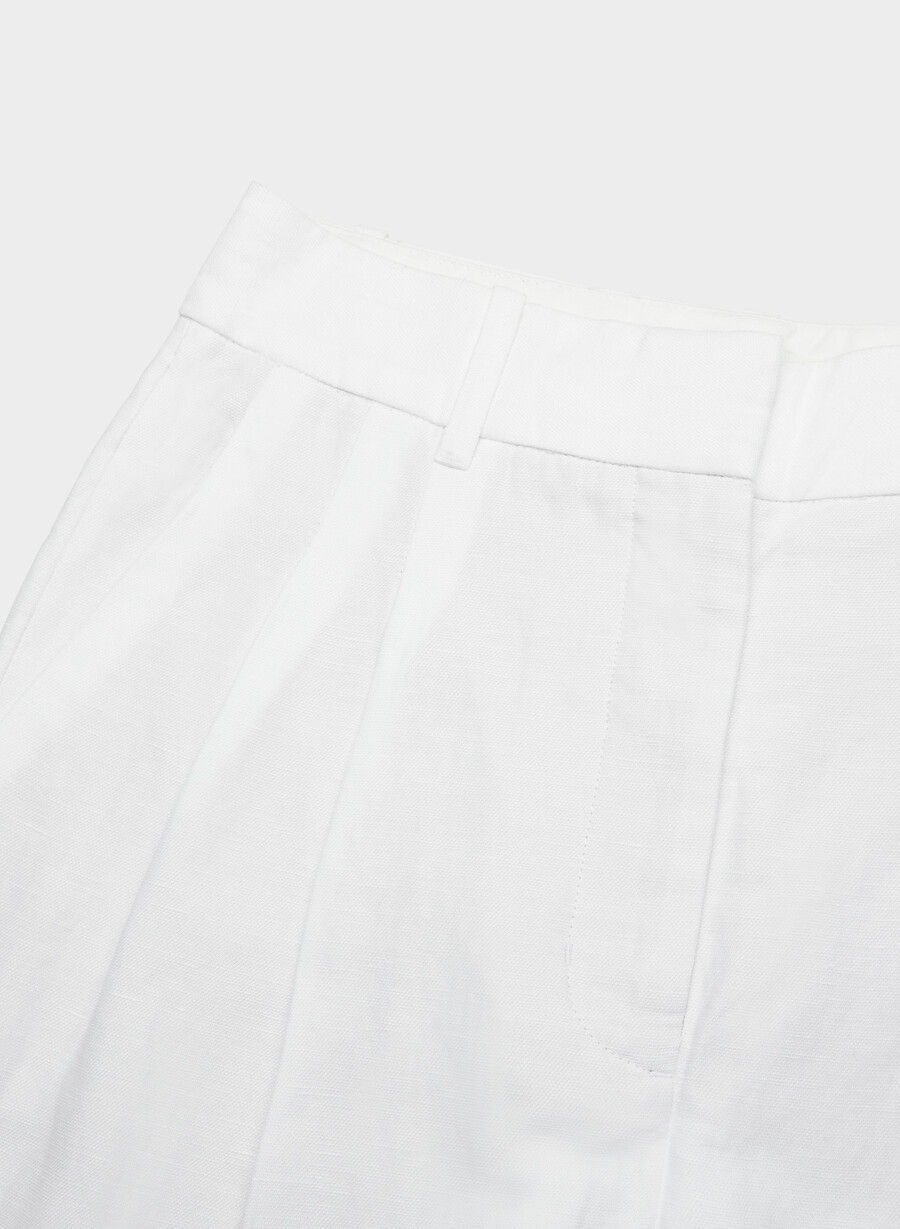 the effortless pant cropped - cruiselinen bianco