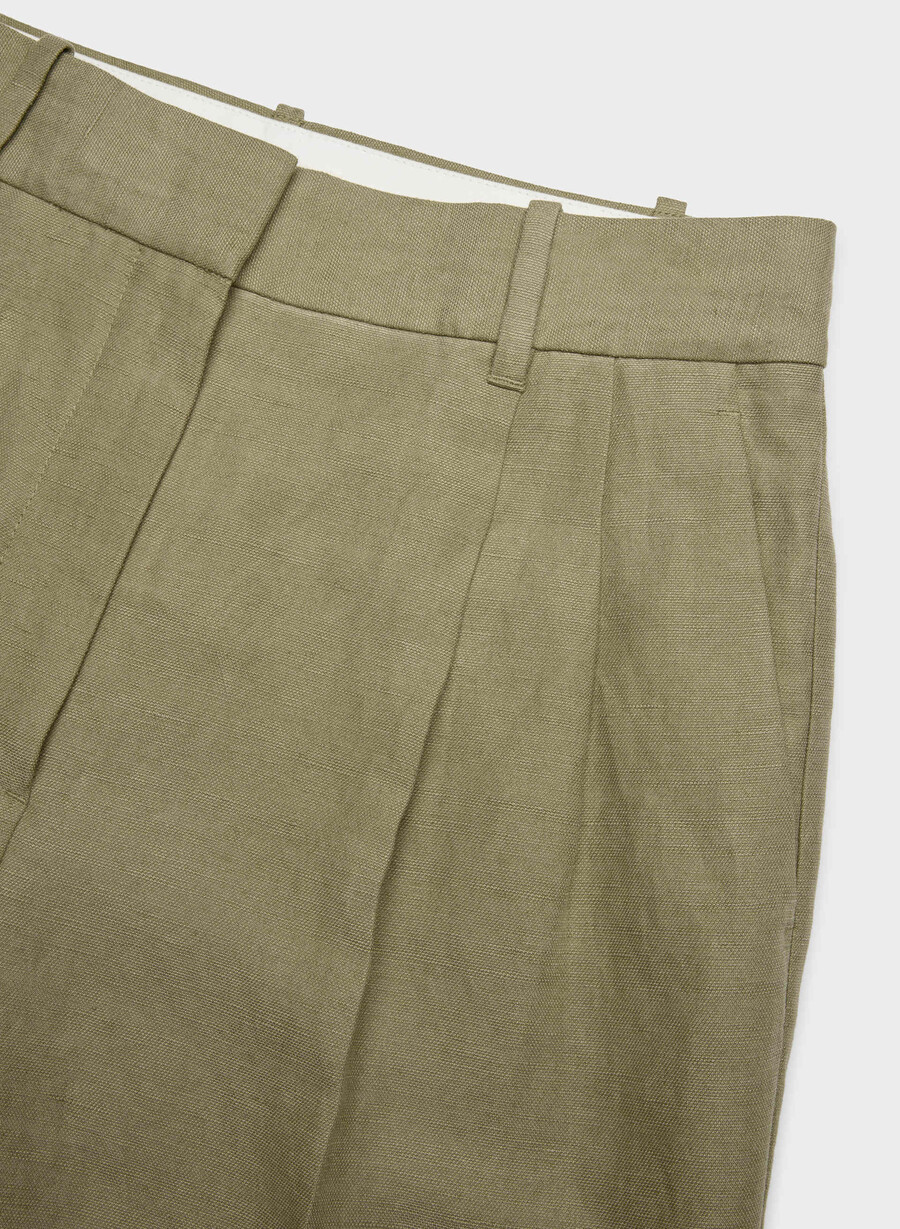 the effortless pant cropped - cruiselinen oliva secca