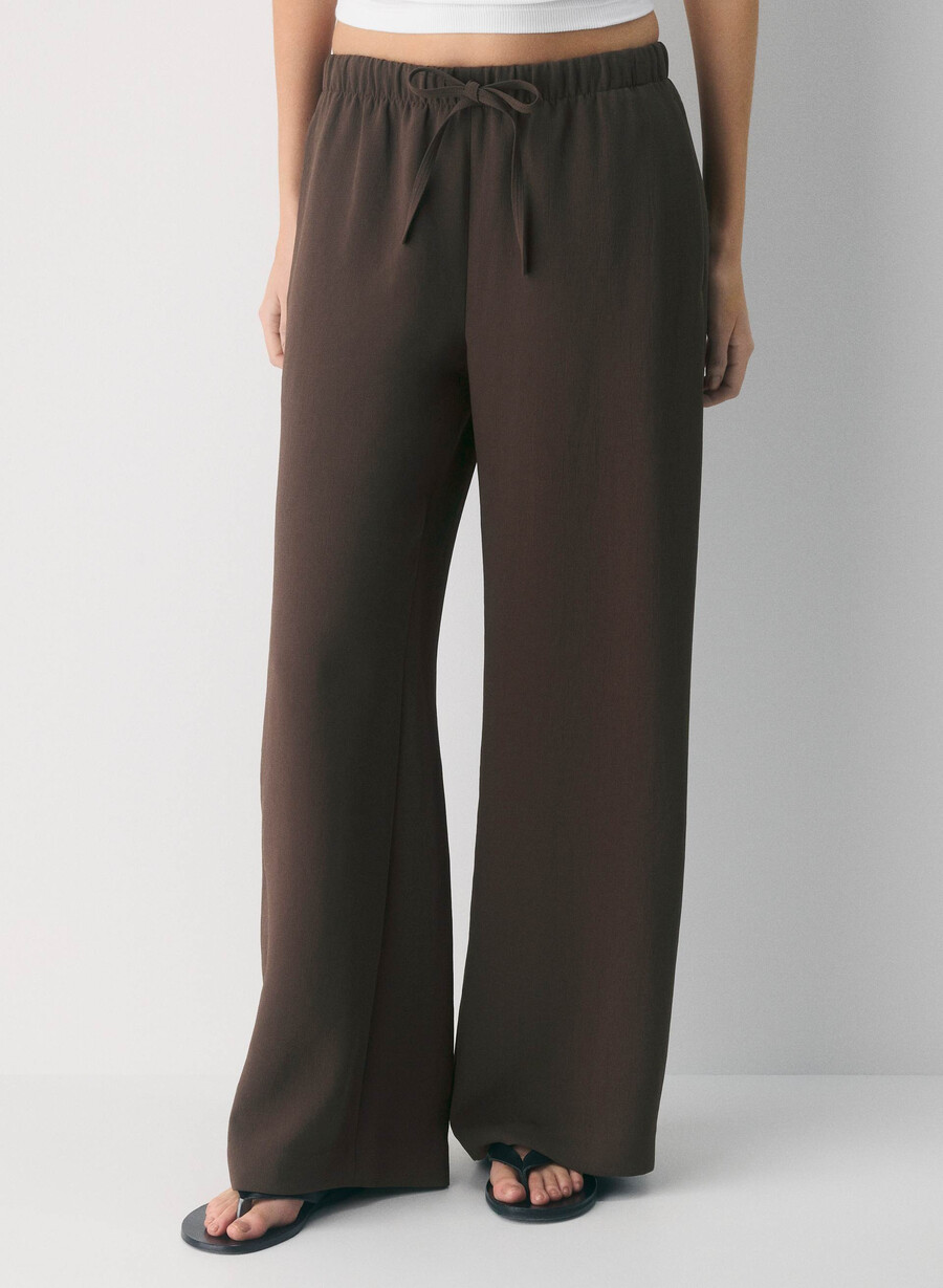 the lodge pant - crepette marrone mocha ricco