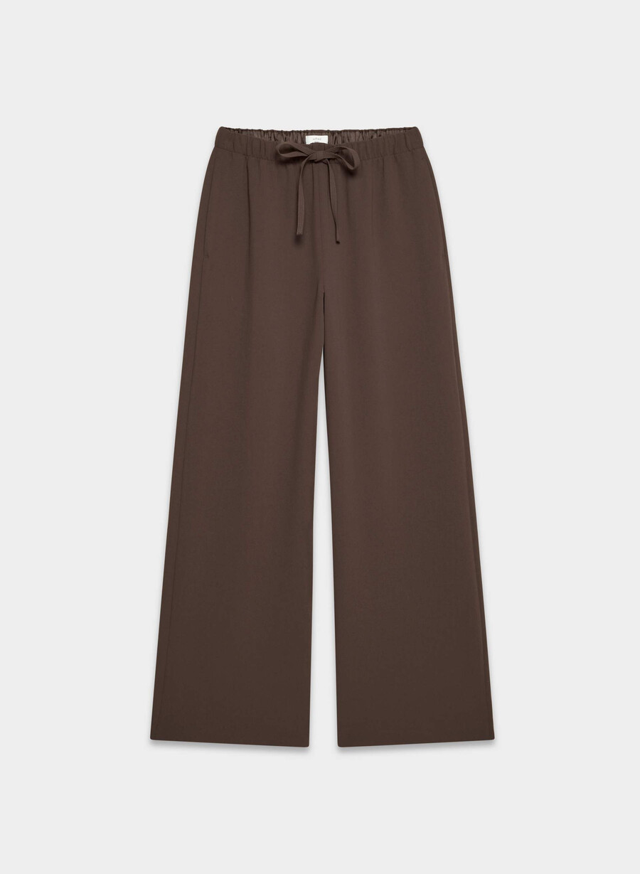 the lodge pant - crepette marrone mocha ricco