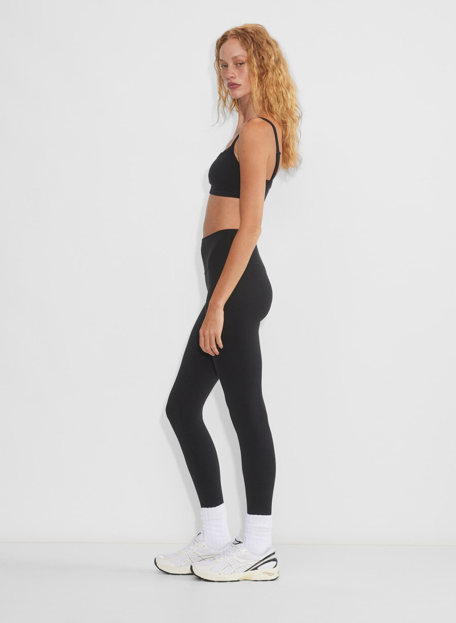 leggings cheeky a vita alta butter nero