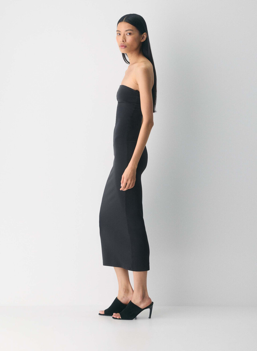 abito lungo tubolare original contour enrapture nero