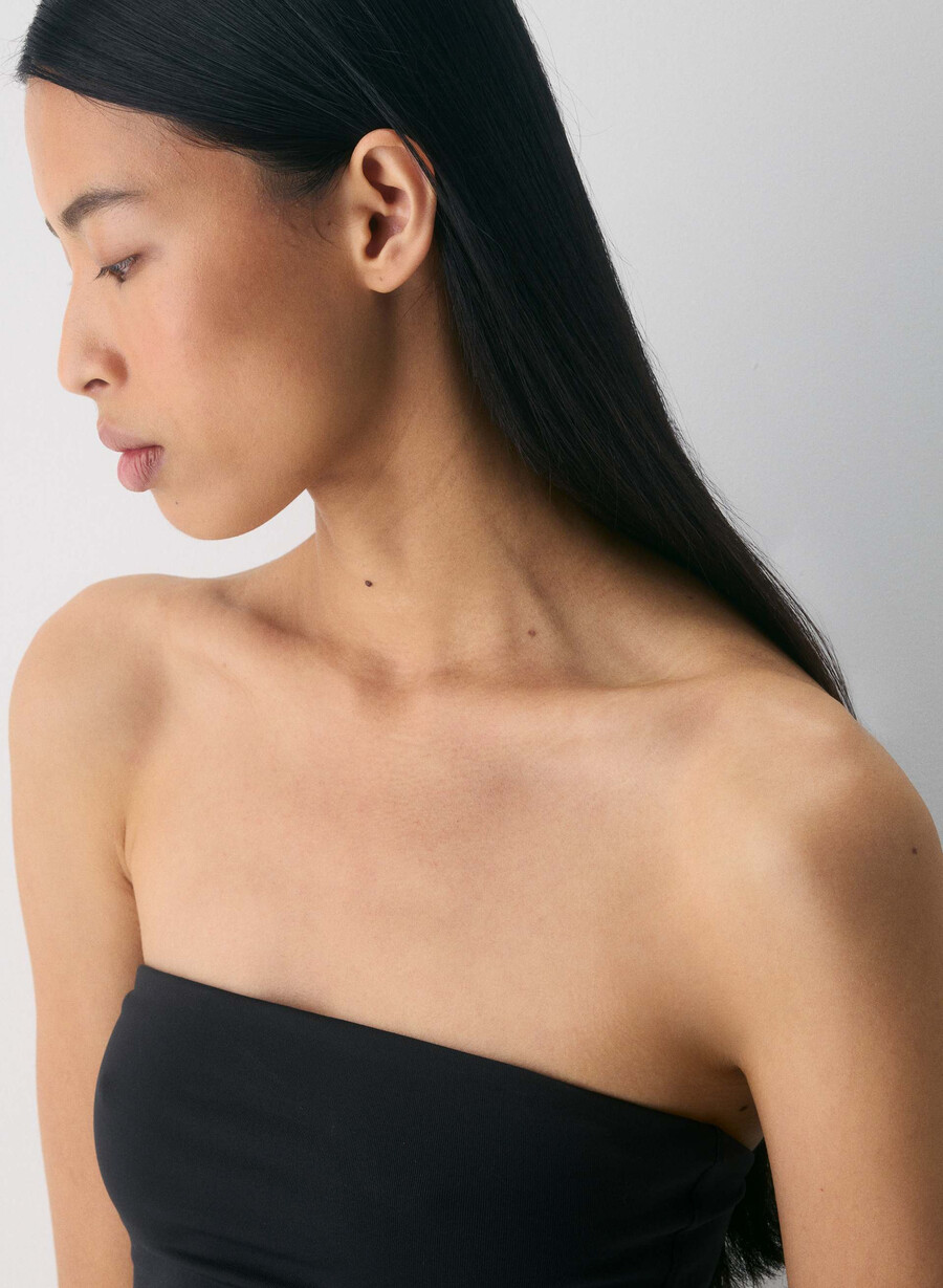 abito lungo tubolare original contour enrapture nero
