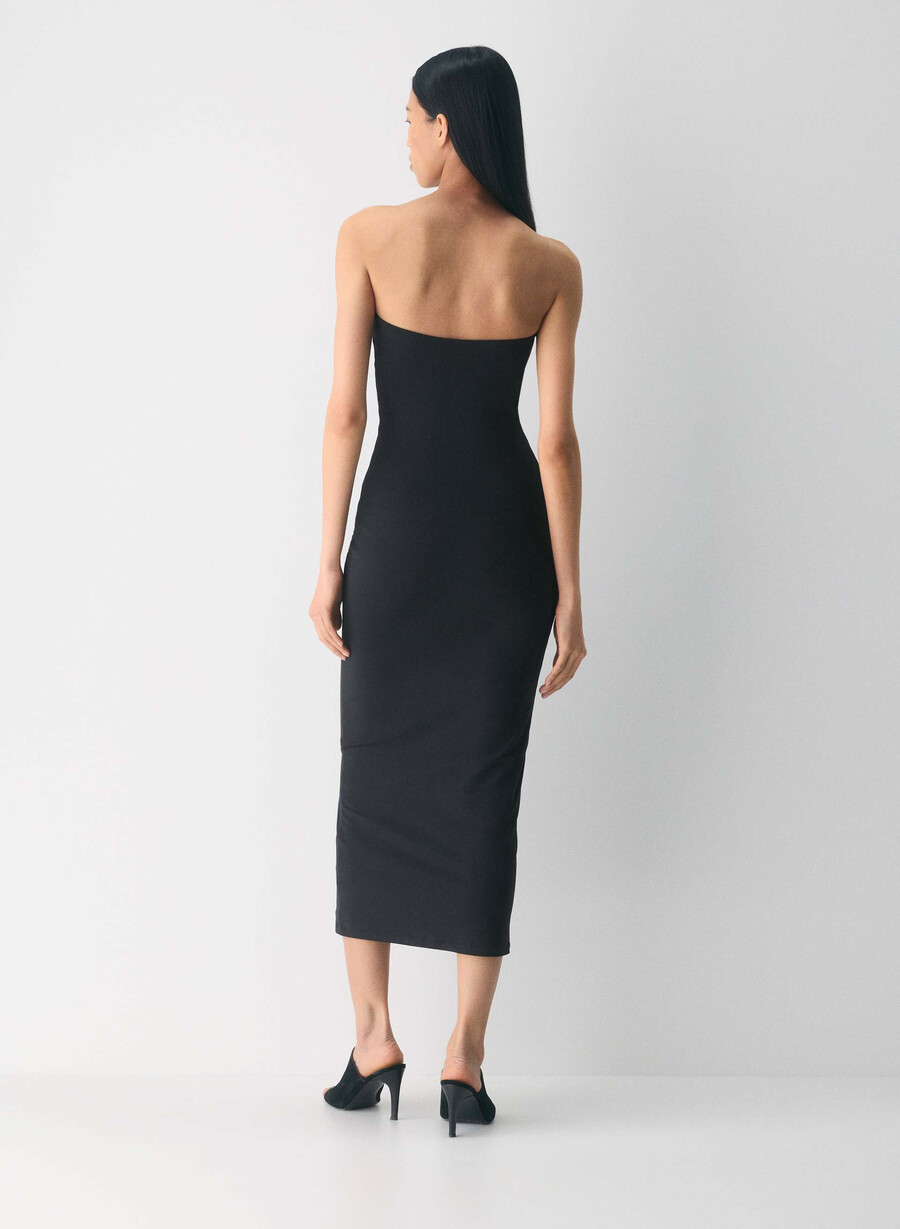 abito lungo tubolare original contour enrapture nero