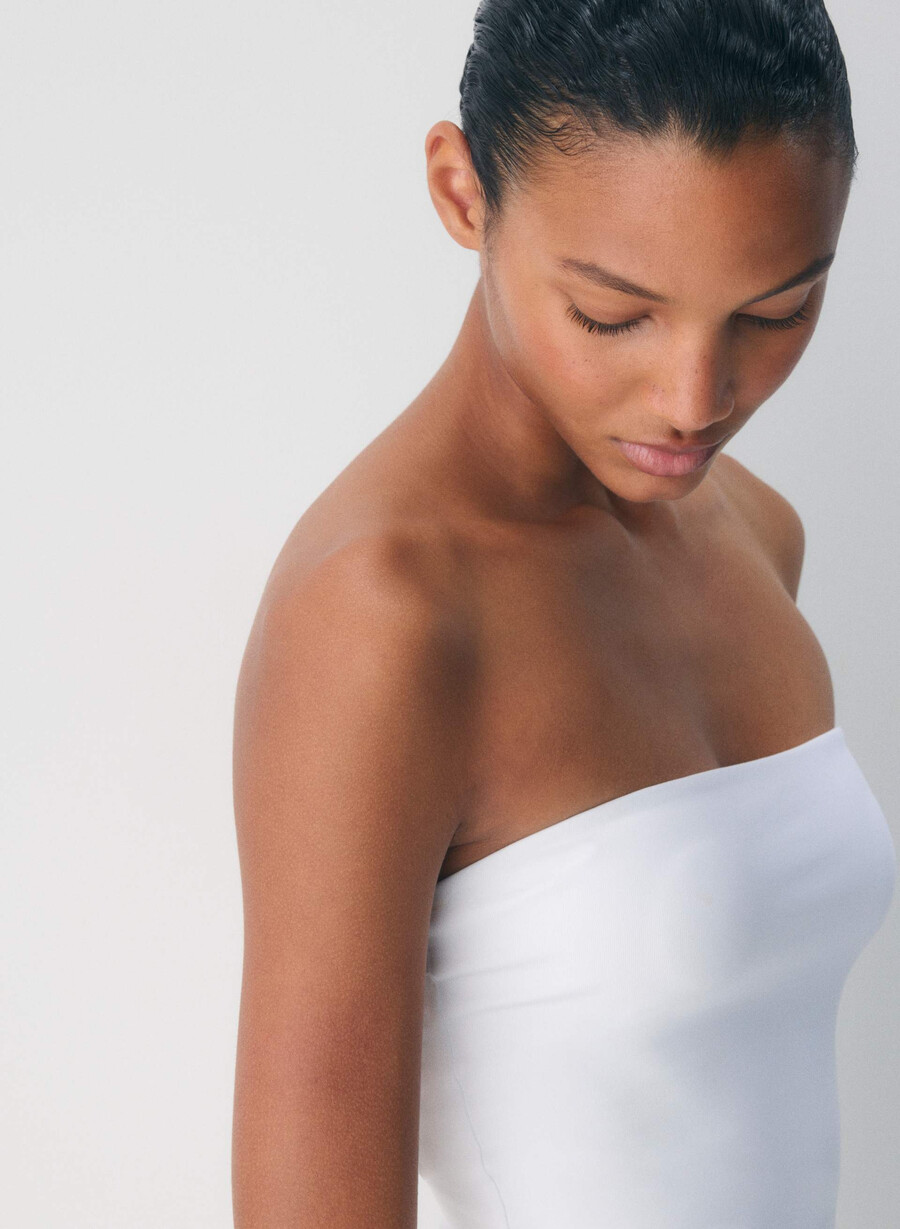 abito lungo originale contour enrapture bianco brillante