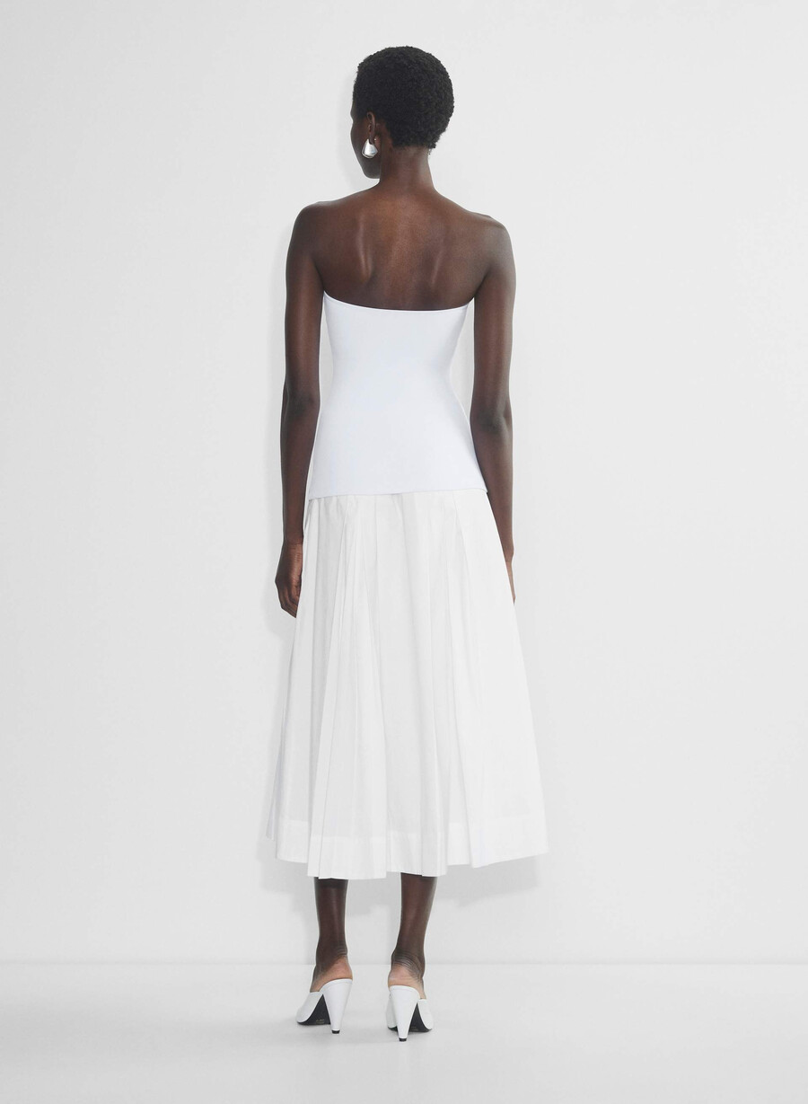 top a tubo originale contour hip bianco brillante