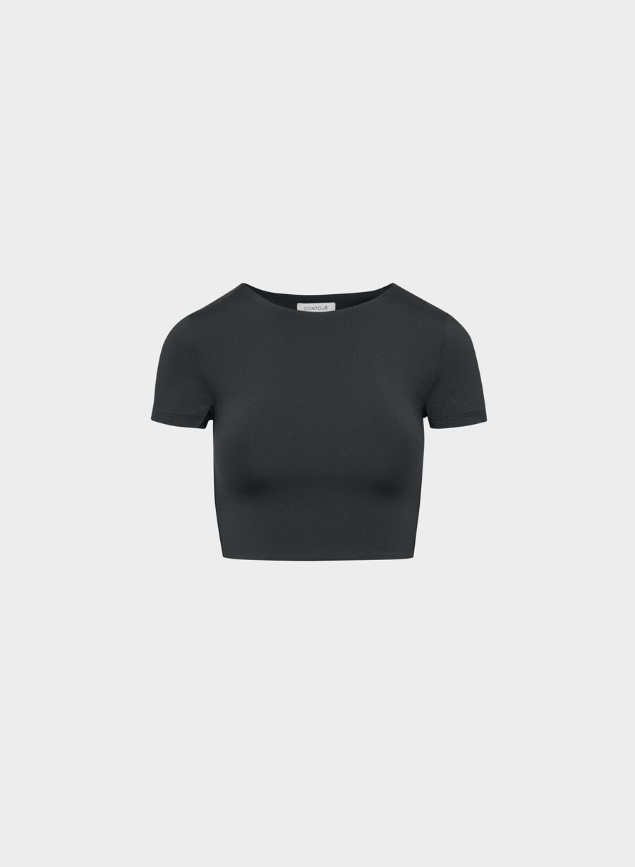 t-shirt corta original contour crew nera