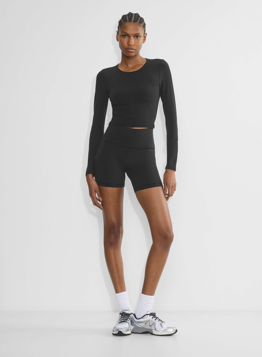 life cheeky hi-rise 5 short nero