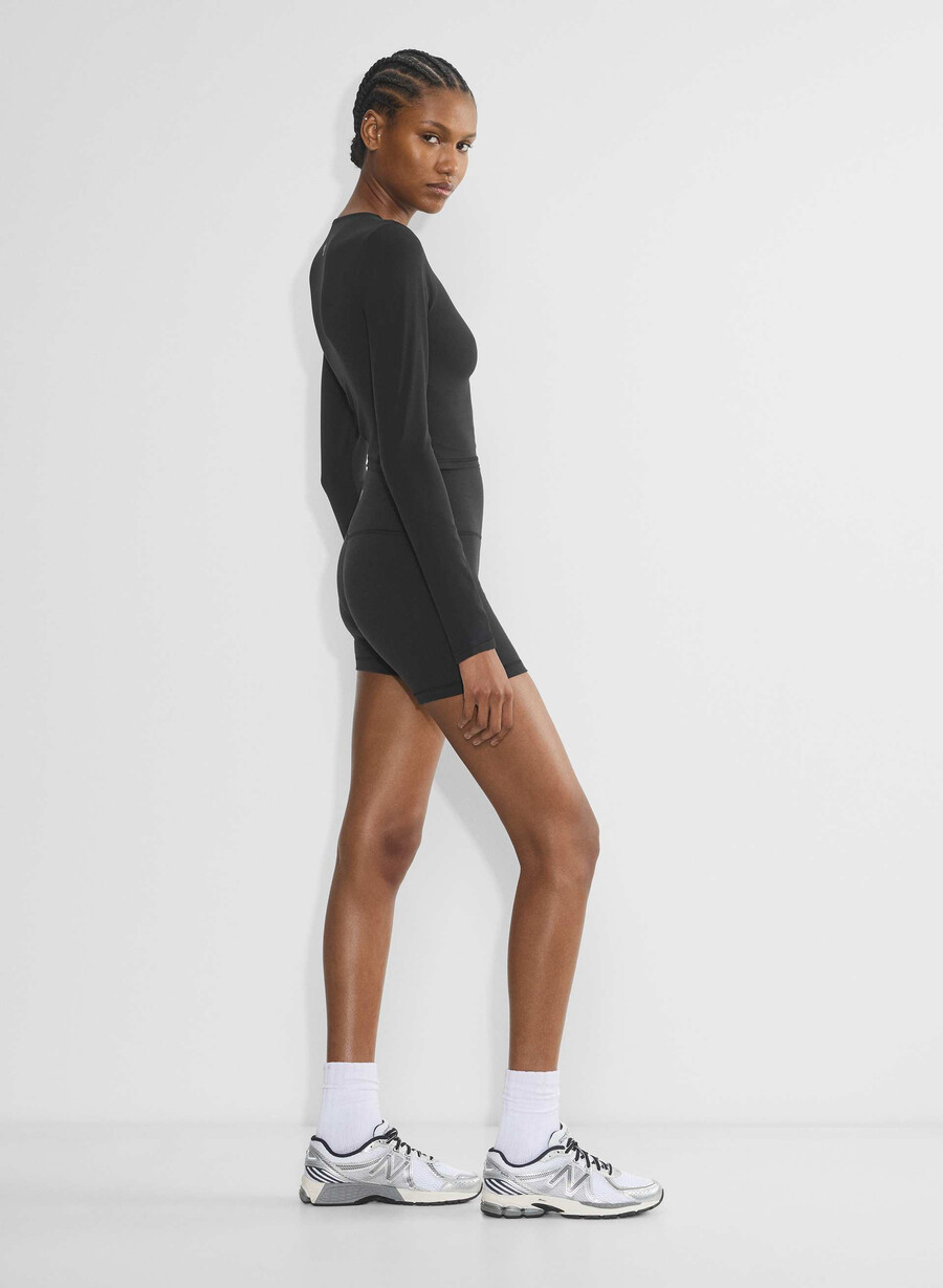life cheeky hi-rise 5 short nero