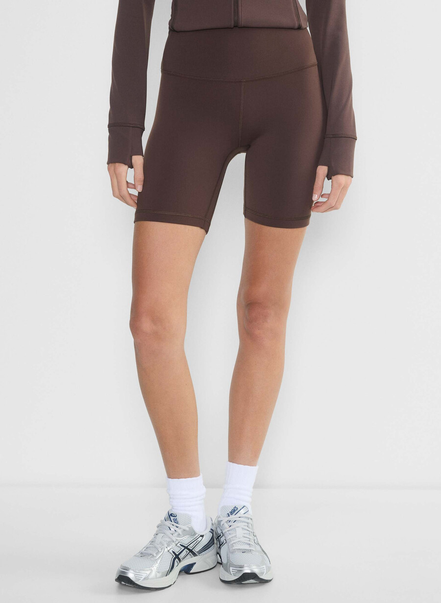 life atmosphere hi-rise 7 short marrone mocha ricco